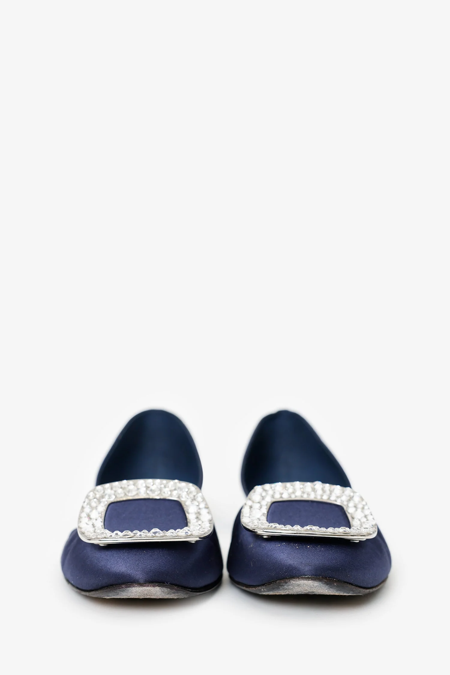 Roger Vivier Satin Chips D'Orsay Flat Size 37.5 - Image 3