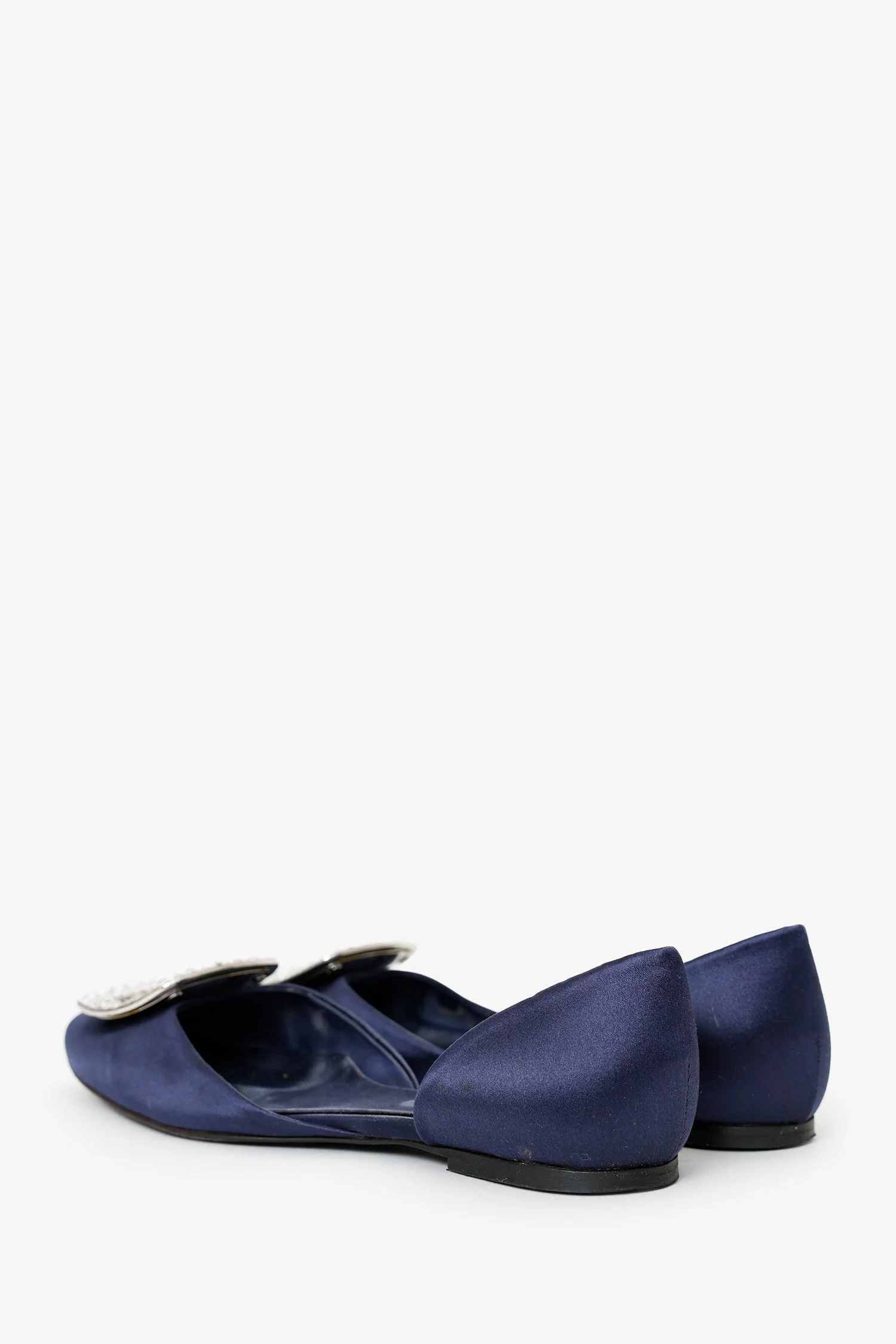 Roger Vivier Satin Chips D'Orsay Flat Size 37.5 - Image 4
