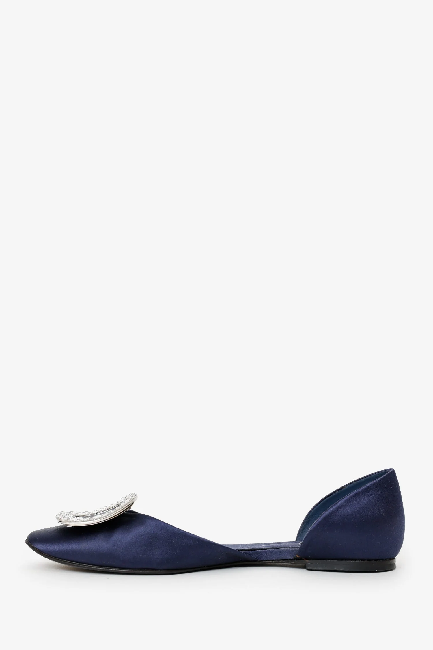 Roger Vivier Satin Chips D'Orsay Flat Size 37.5 - Image 5