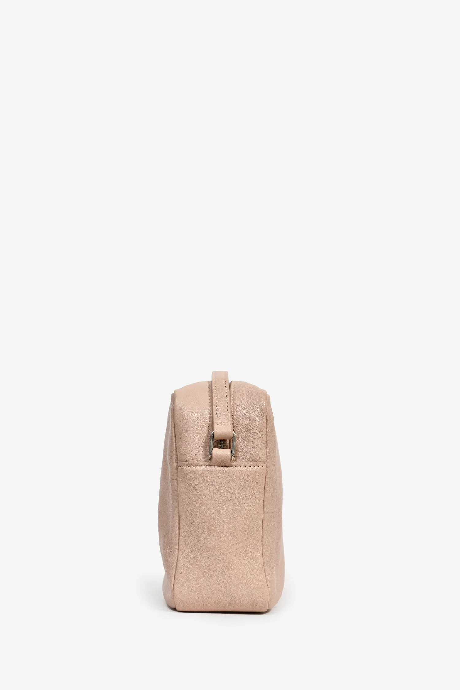Saint Laurent 2017 Blush Pink Leather Tassel Camera Crossbody - Image 4