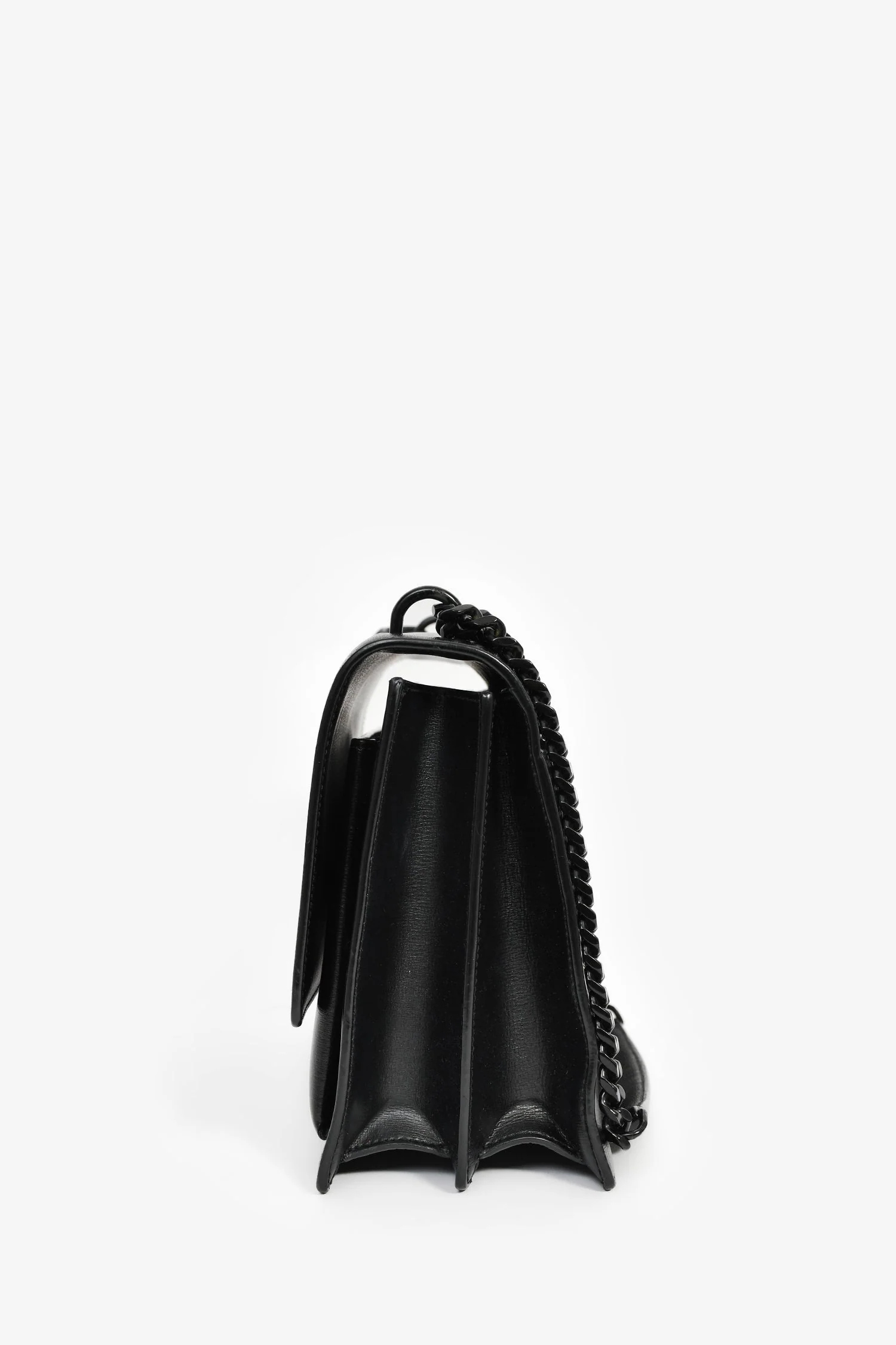 Saint Laurent 2020 Black Leather Large Sunset Shoulder Bag - Image 4