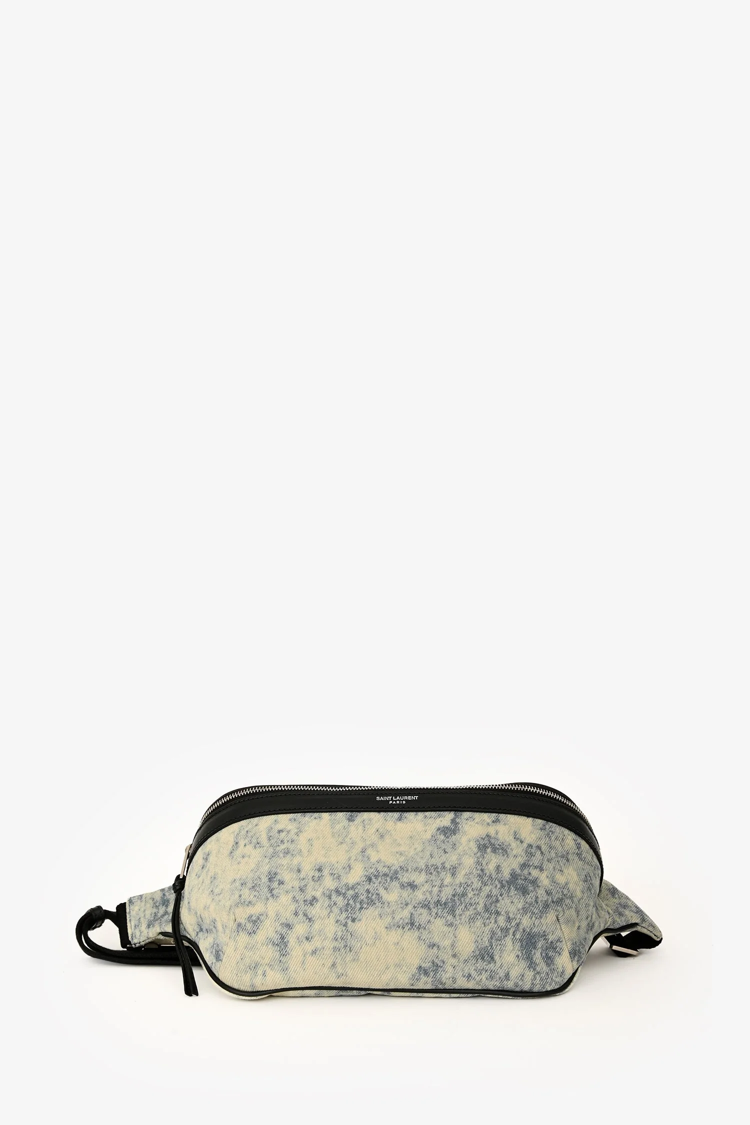 Saint Laurent 2020 Faded Blue Bleached Denim Belt Bag - Image 6
