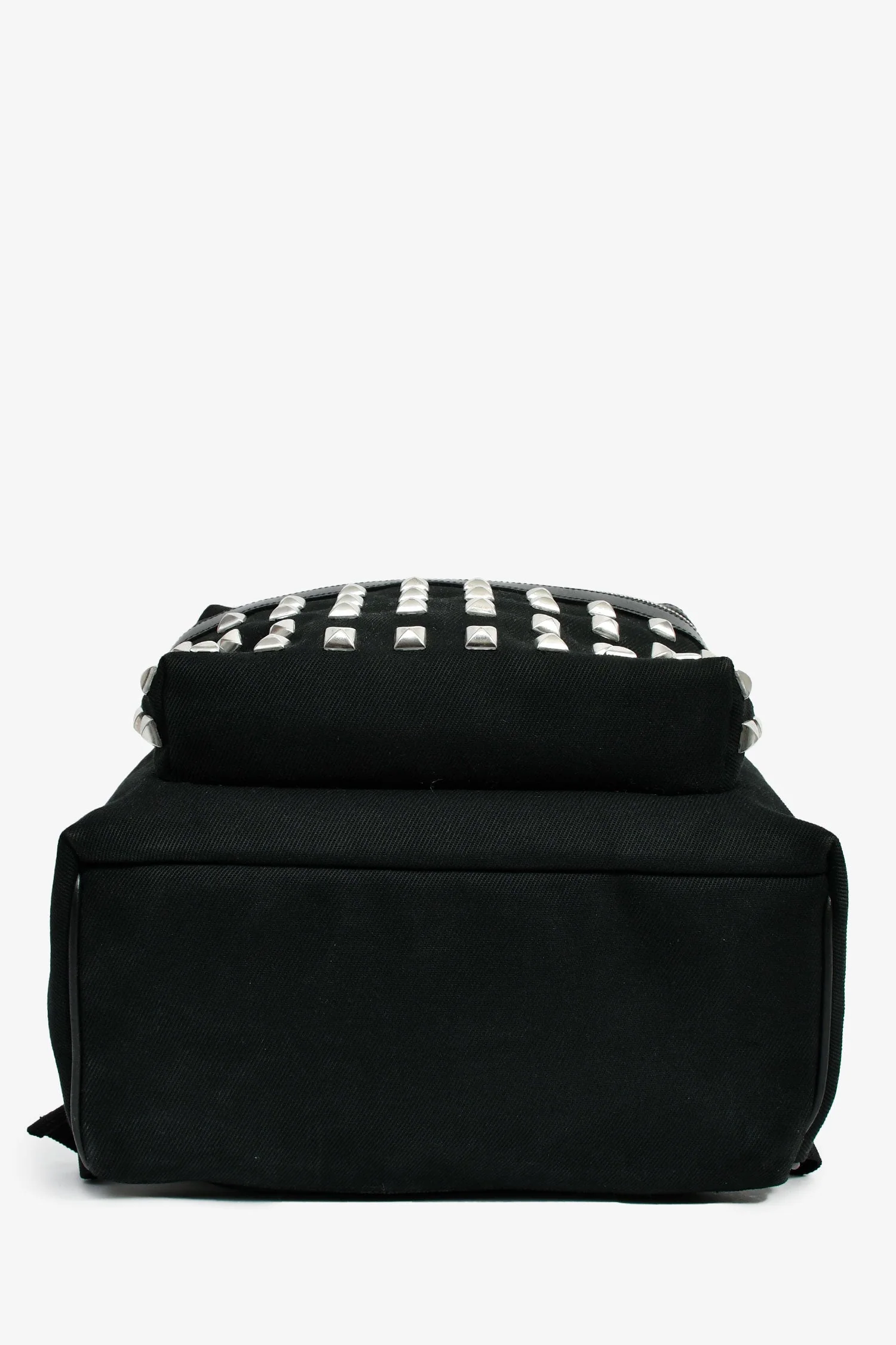 Saint Laurent Black Canvas City Studs Backpack - Image 5
