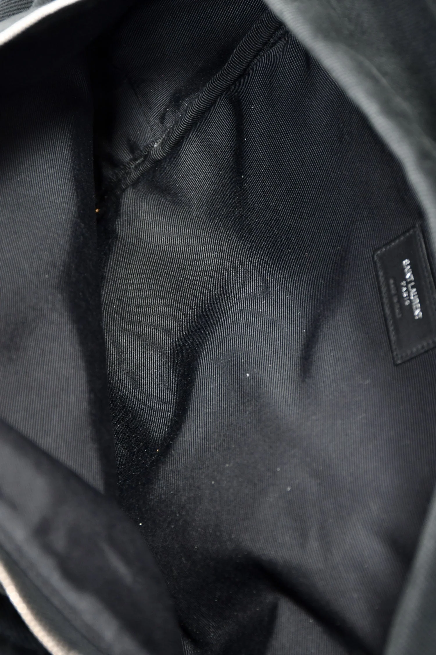 Saint Laurent Black Canvas City Studs Backpack - Image 6