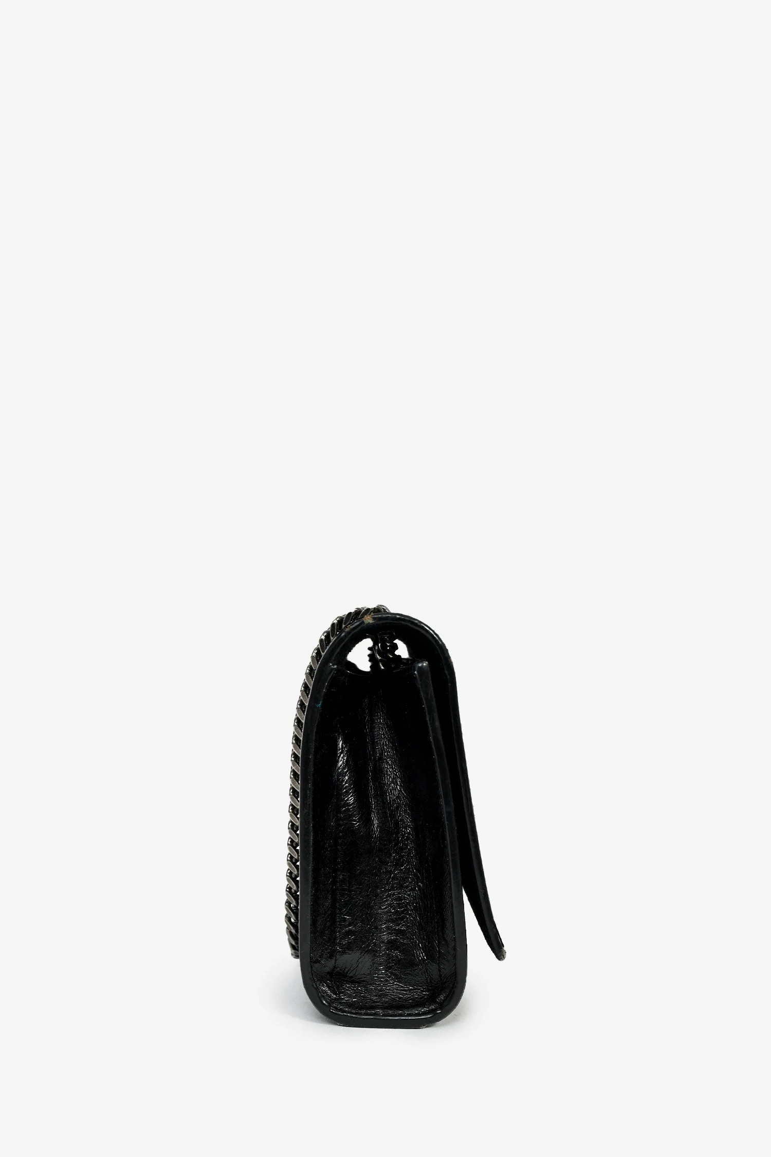 Saint Laurent Black Eel Monogram Sunset Shoulder Bag - Image 3