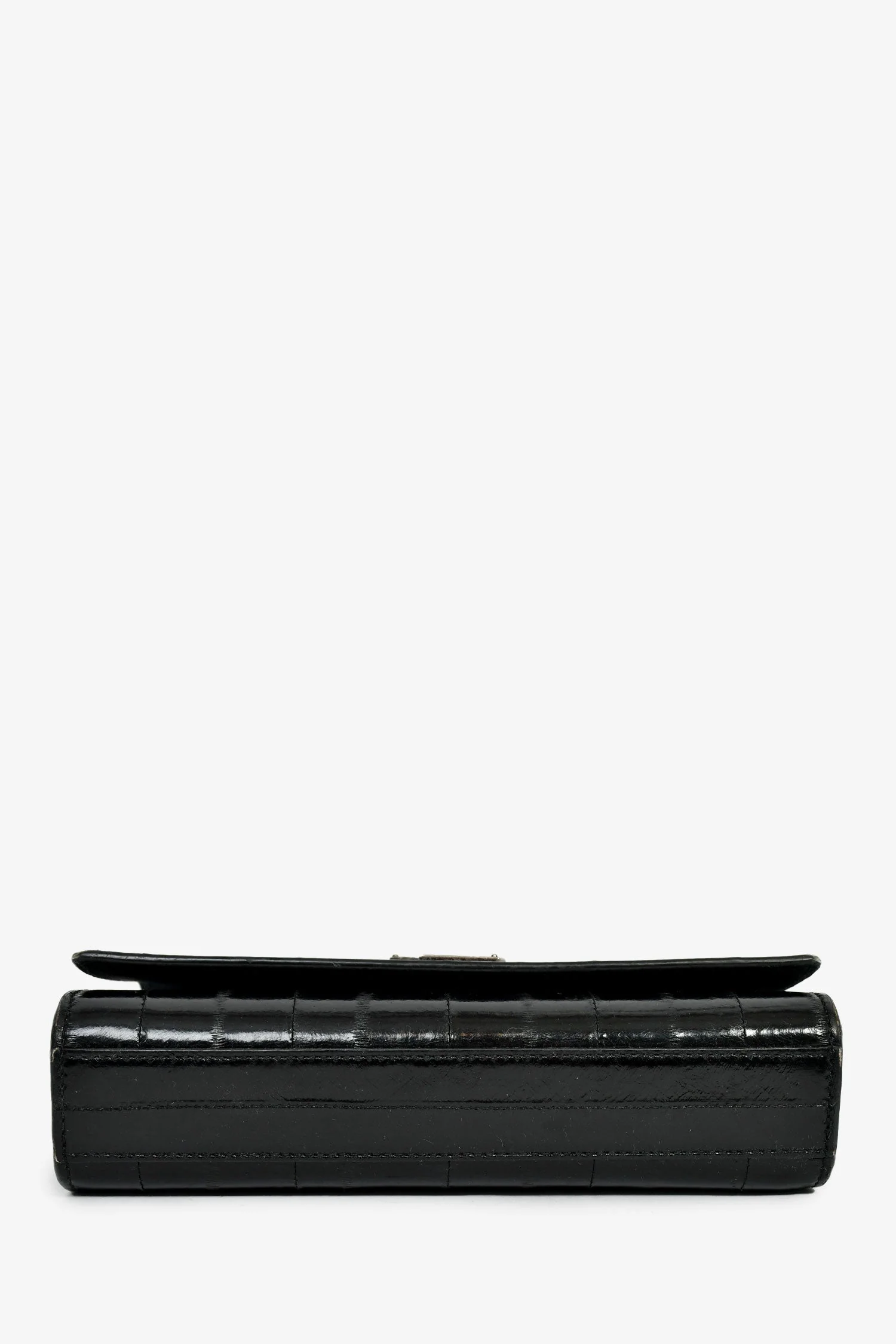 Saint Laurent Black Eel Monogram Sunset Shoulder Bag - Image 5