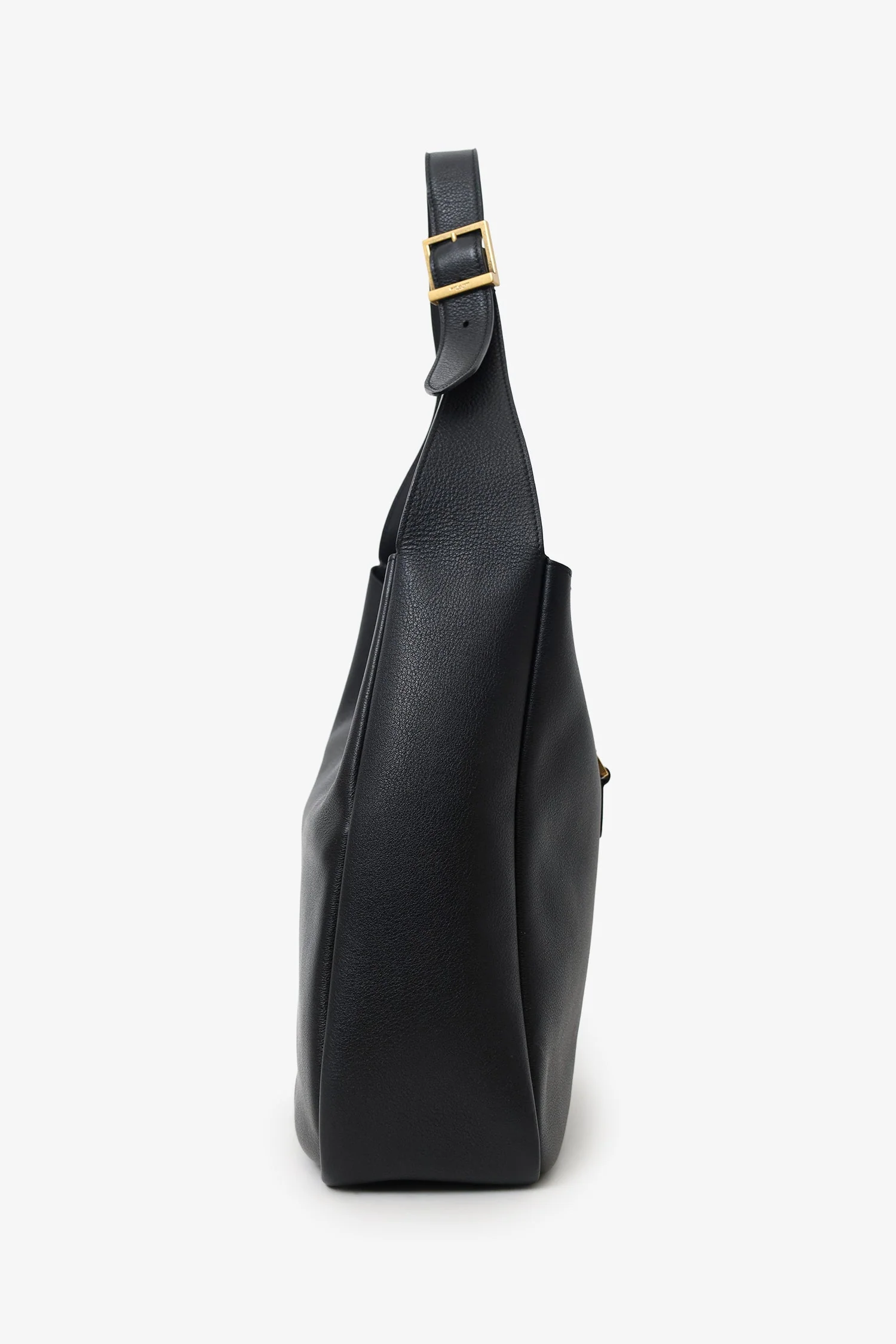 Saint Laurent Black Grained Leather Le 5 a 7 Large Shoulder Bag - Image 3