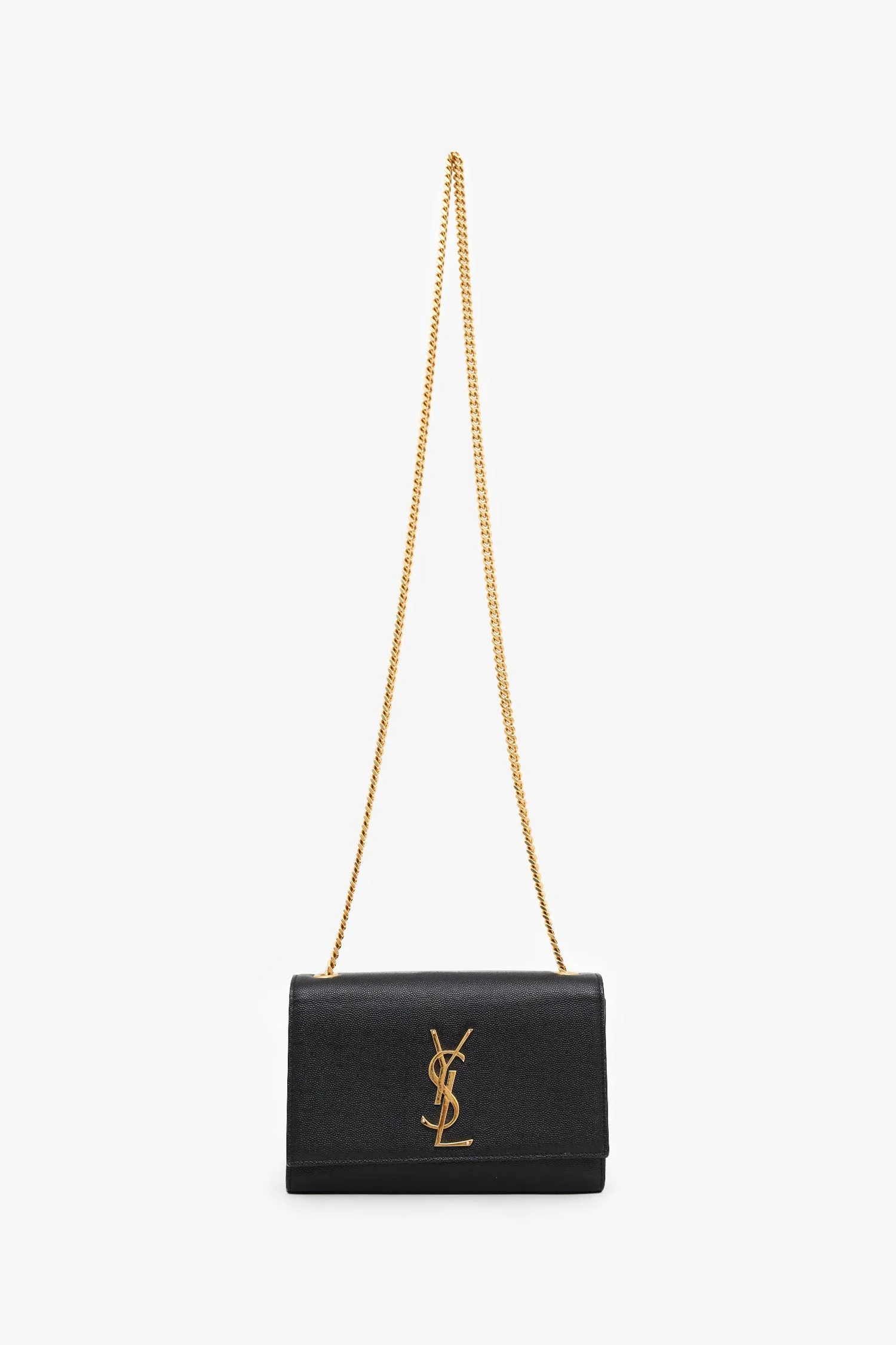 Saint Laurent Black Grained Leather Small Kate Bag - Image 8
