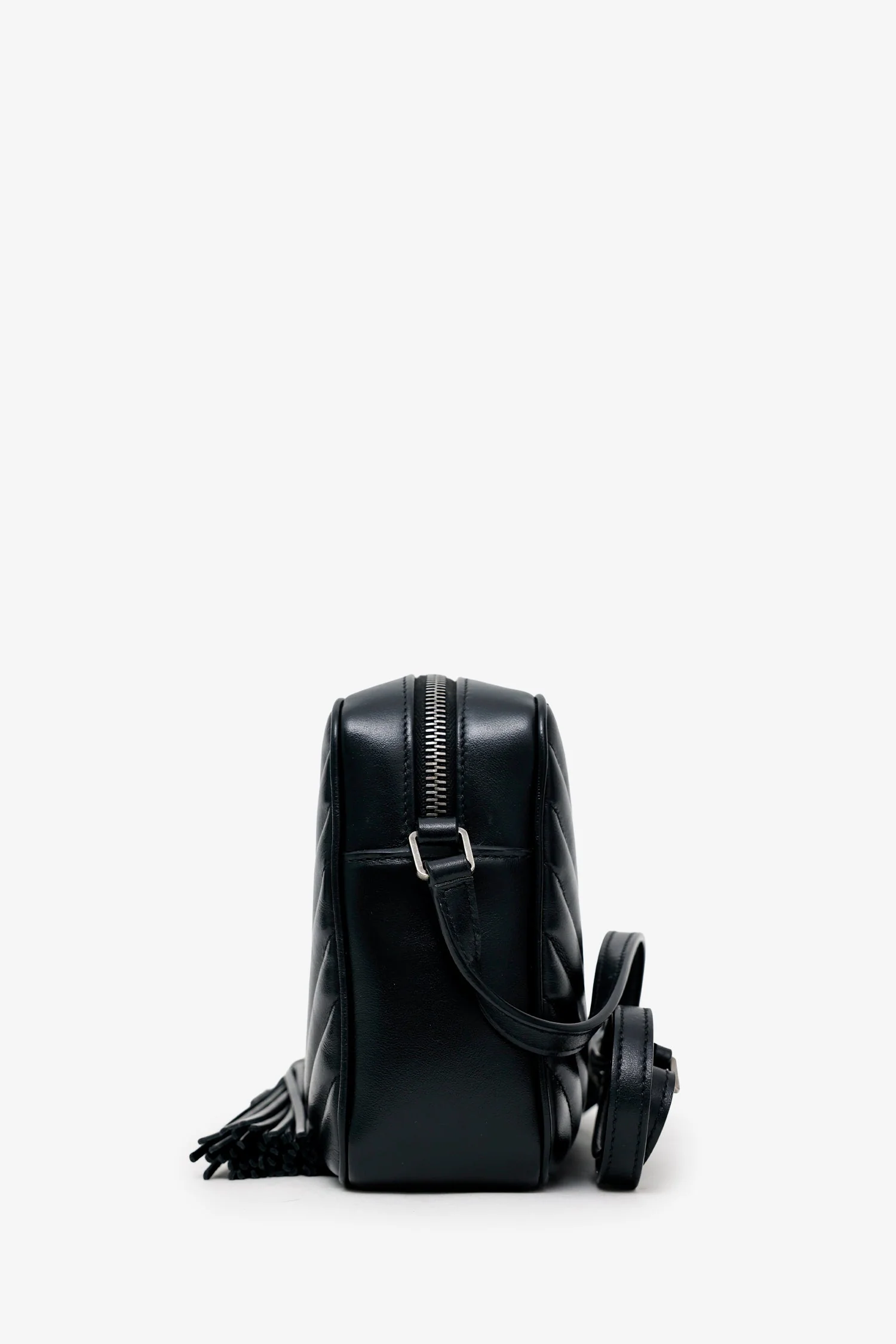 Saint Laurent Black Leather Lou Camera Bag - Image 4