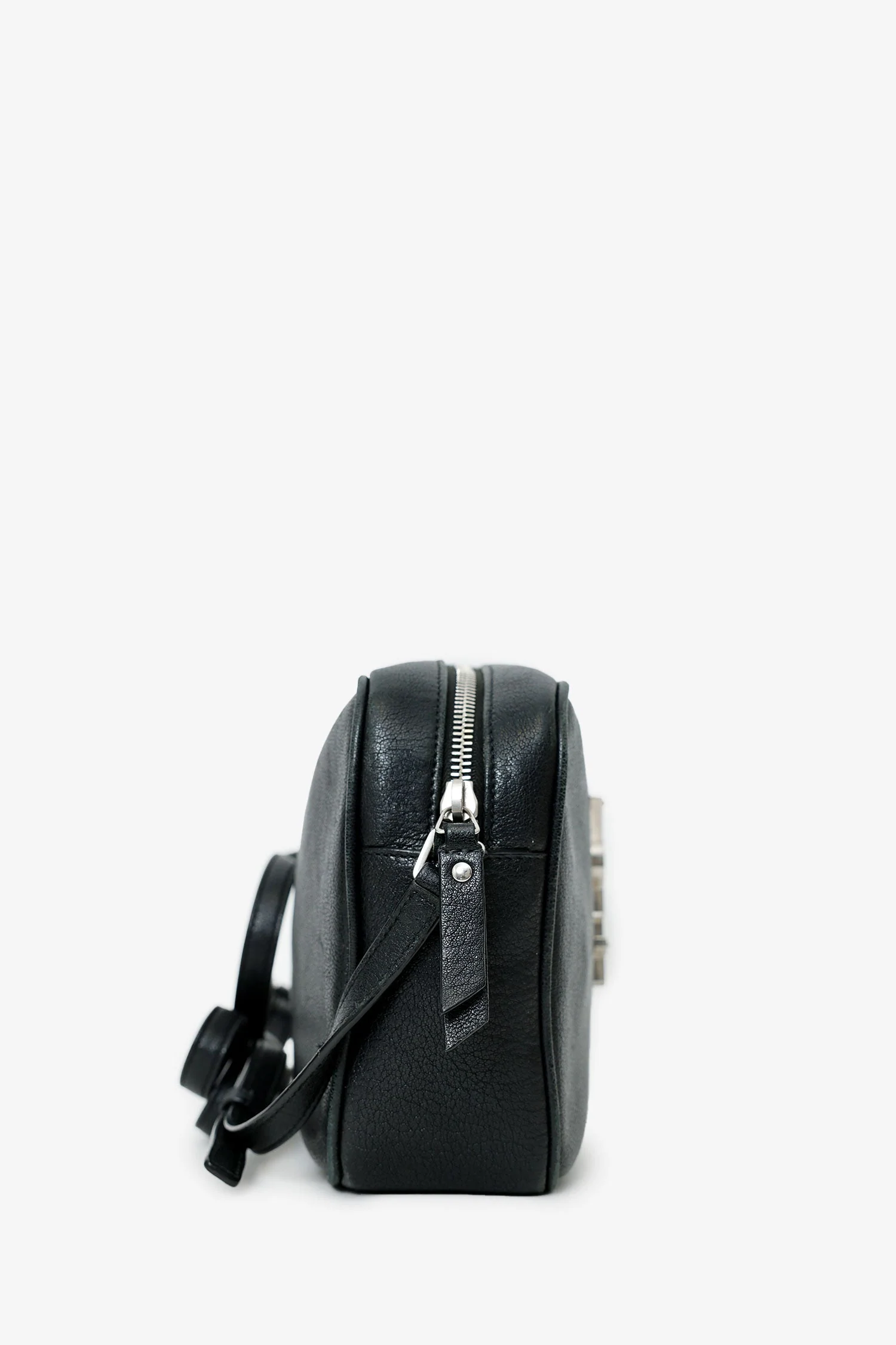 Saint Laurent Black Leather Small Lou Camera Bag - Image 3