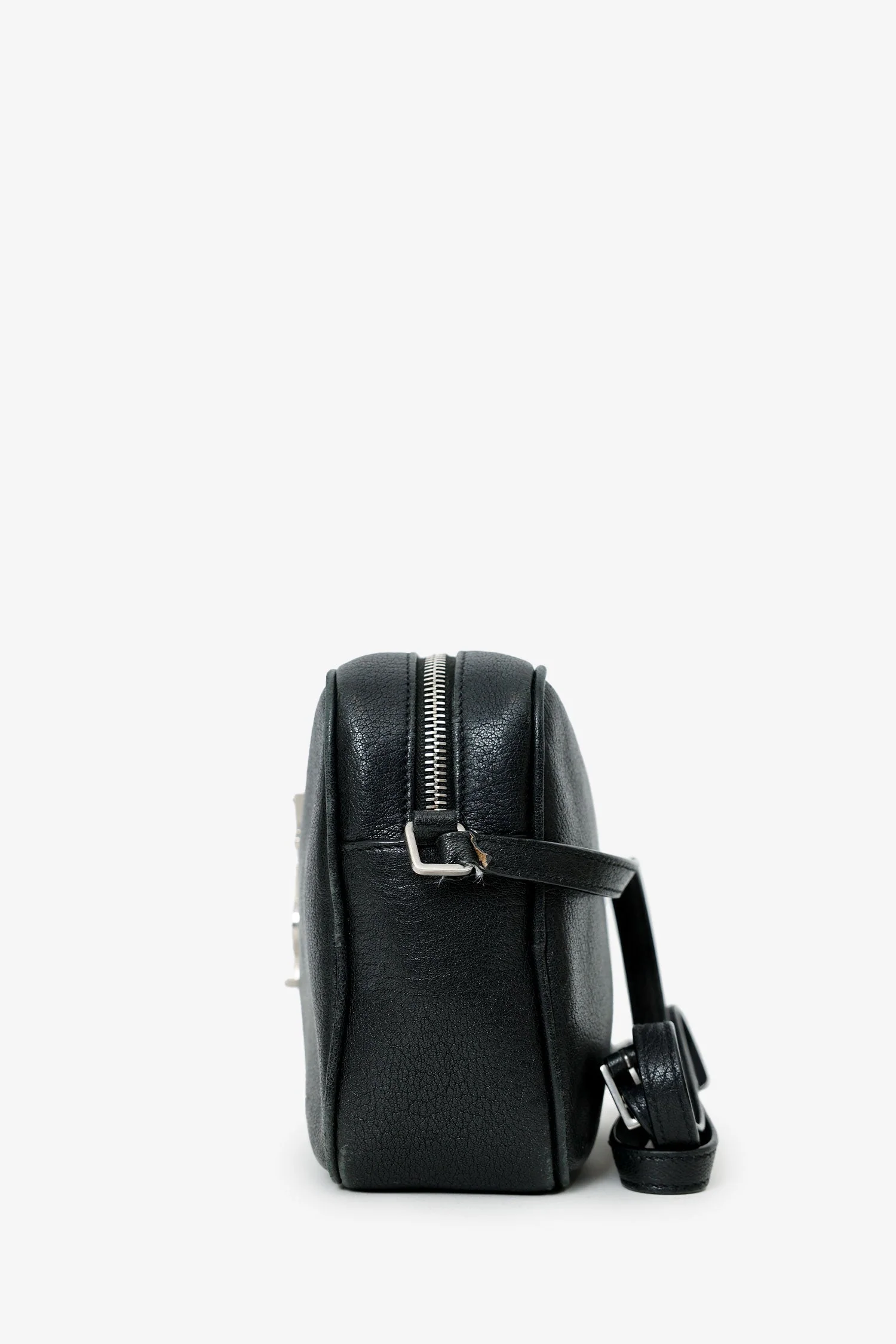 Saint Laurent Black Leather Small Lou Camera Bag - Image 4