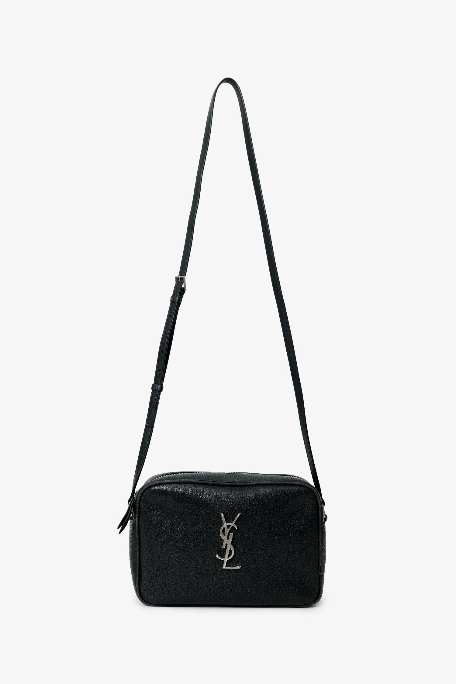 Saint Laurent Black Leather Small Lou Camera Bag - Image 7
