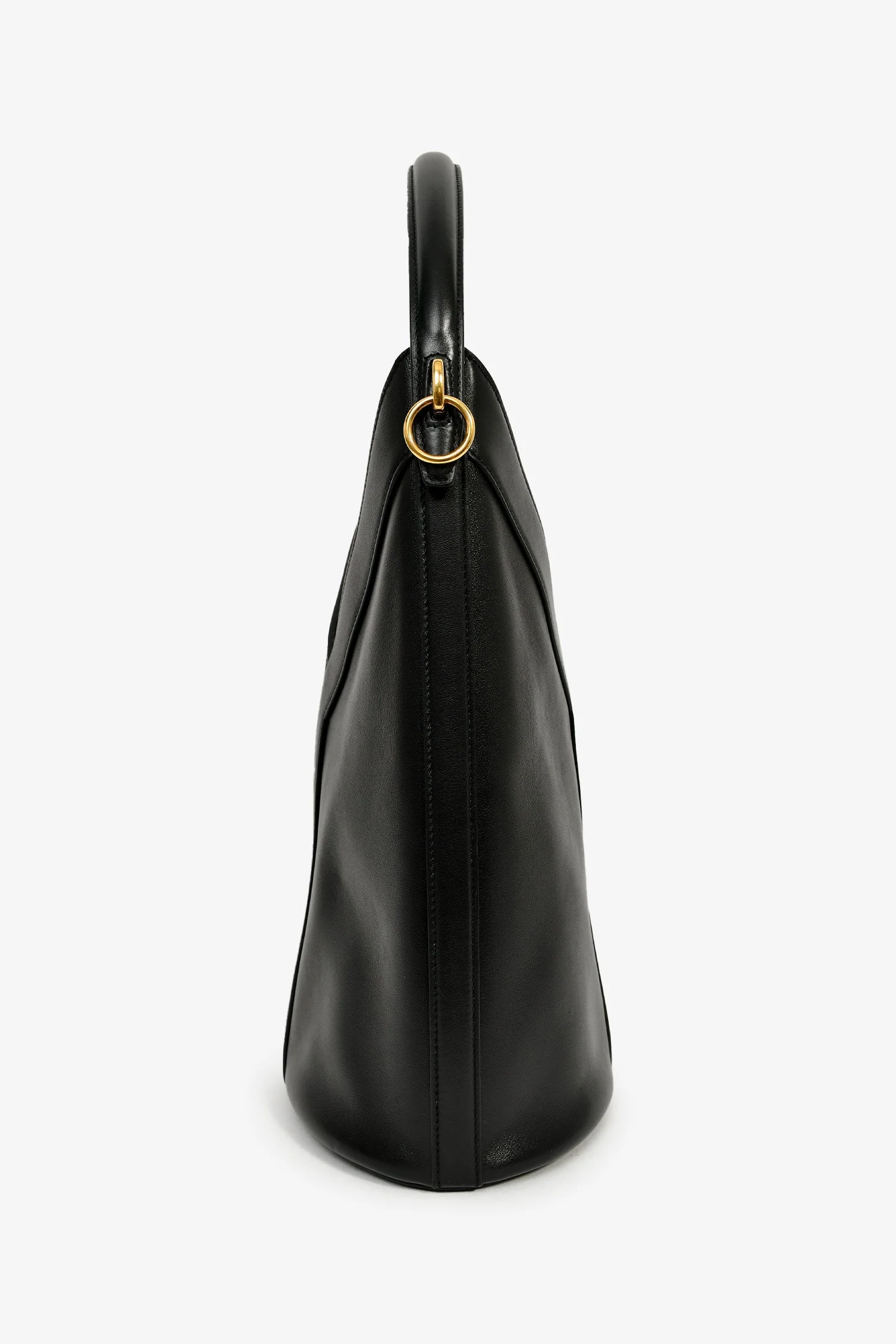 Saint Laurent Black Leather Y Bucket Top Handle Bag - Image 3