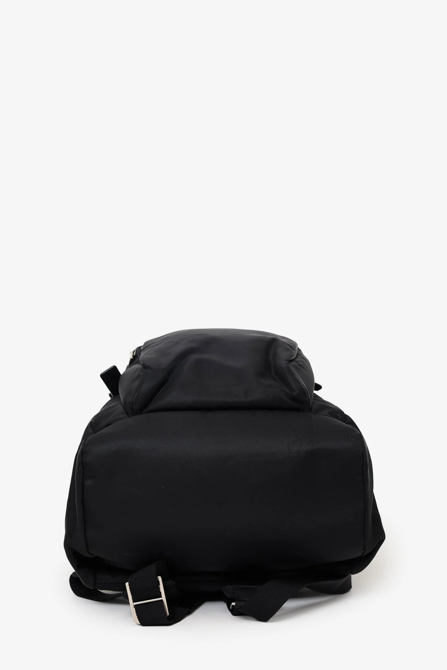 Saint Laurent Black Nylon/Leather Buckled Backpack - Image 6