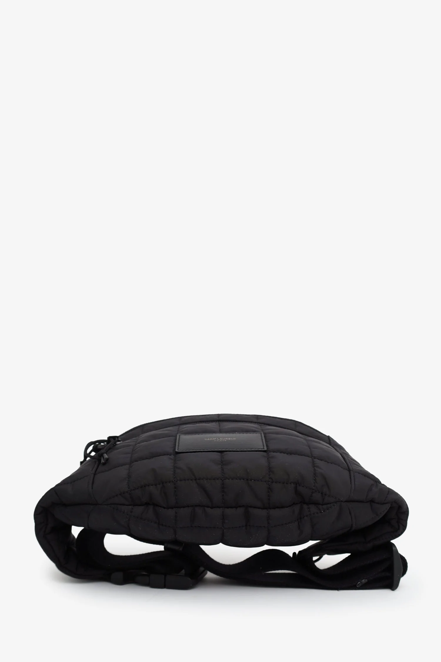 Saint Laurent Black Nylon Quilted Ysl Nuxx Bag - Image 5