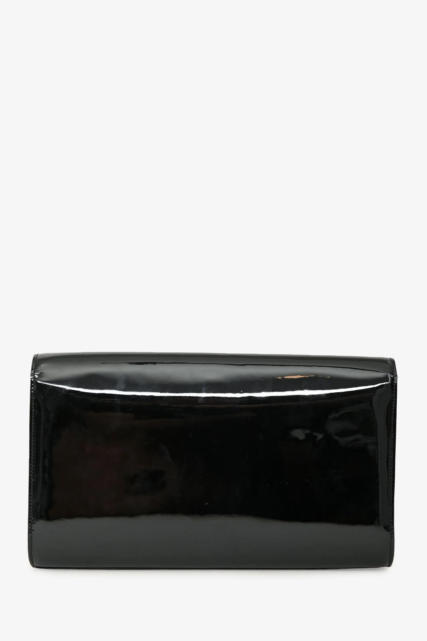 Saint Laurent Black Patent 'Belle de Jour' Clutch - Image 2