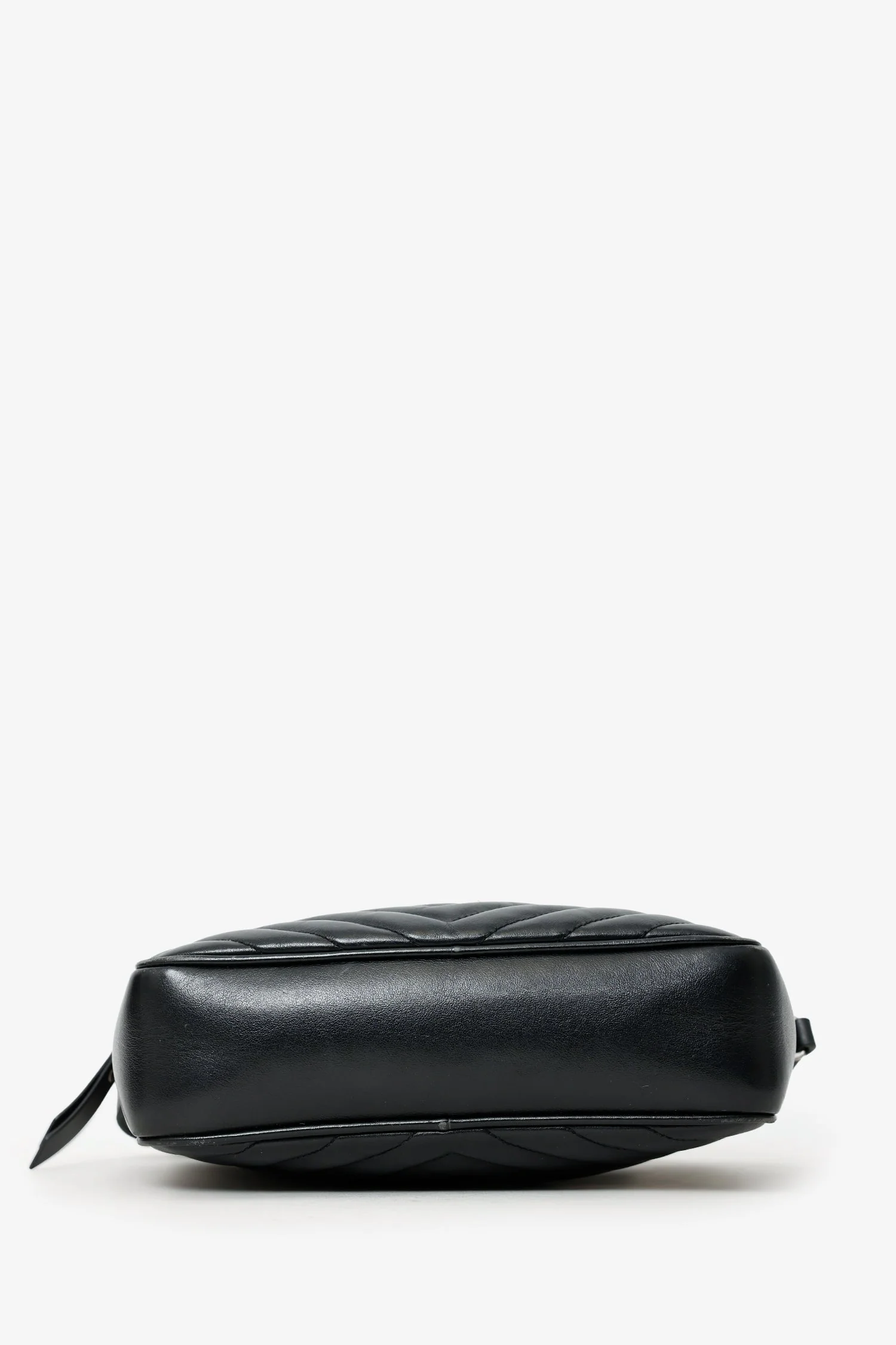 Saint Laurent Black Quilted Leather Lou Crossbody Bag - Image 5