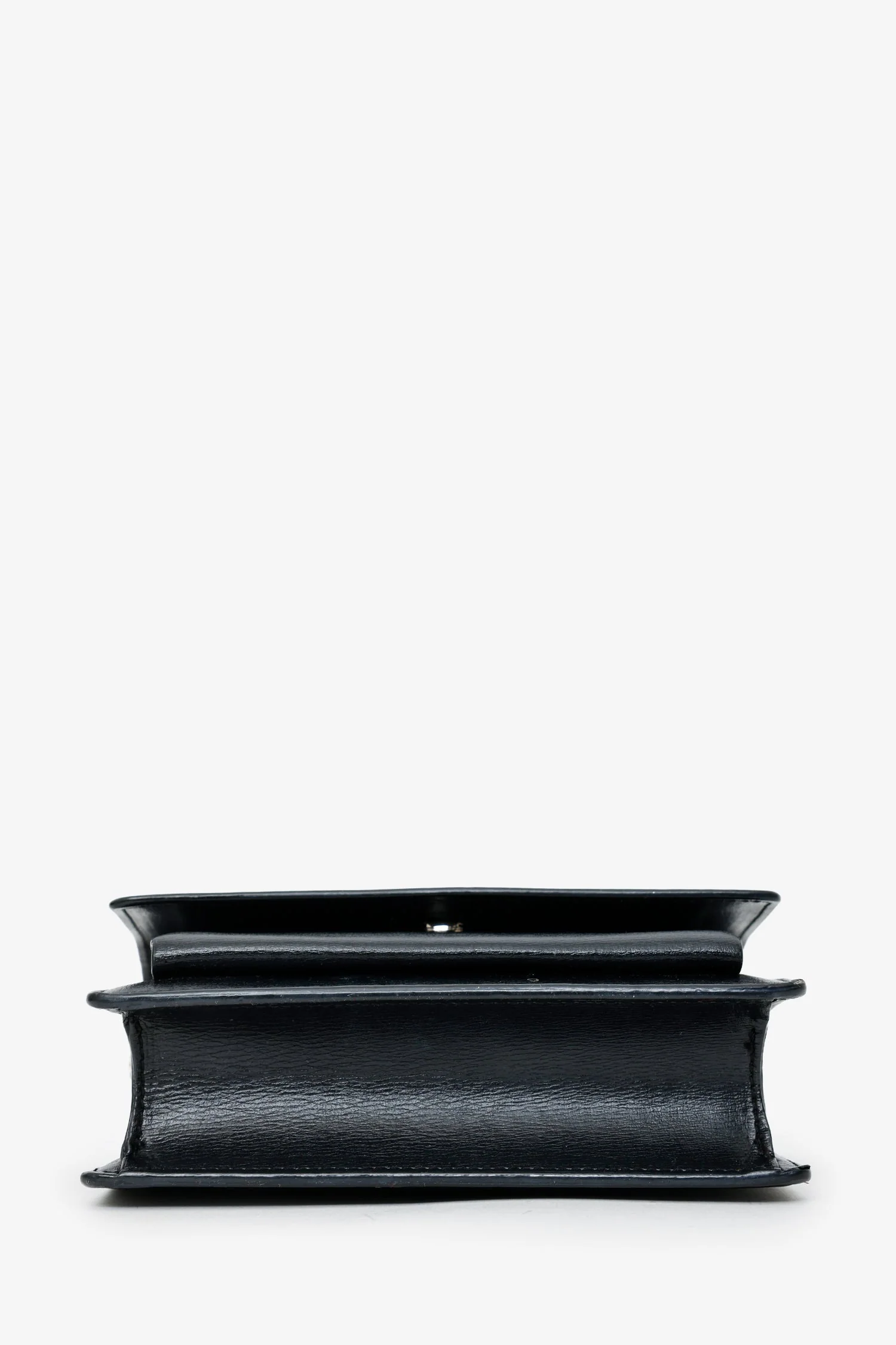 Saint Laurent Black Smooth Leather Mini 'Sunset' Shoulder Bag - Image 5