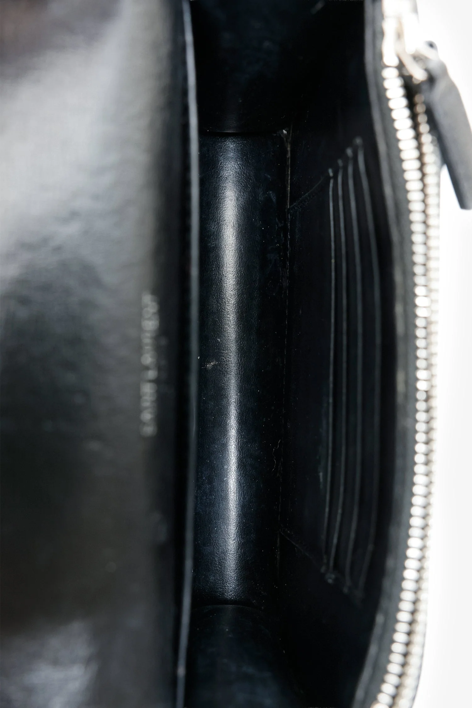 Saint Laurent Black Smooth Leather Mini 'Sunset' Shoulder Bag - Image 7