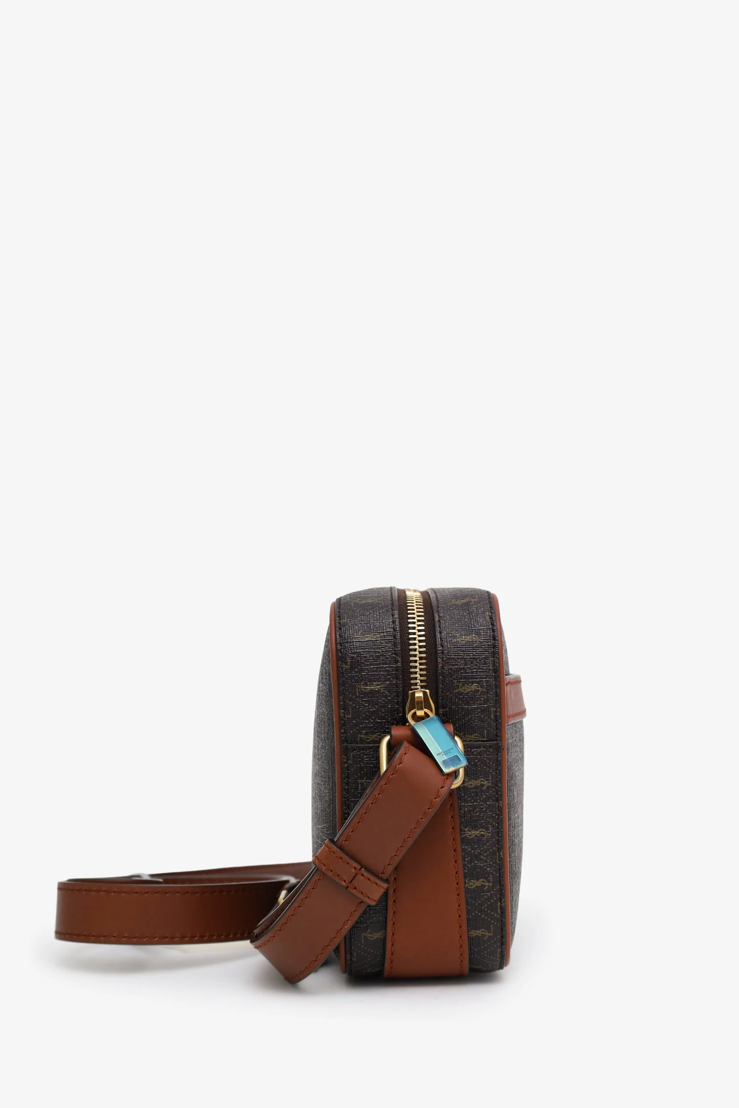 Saint Laurent Brown Le Monogramme Camera Bag - Image 3