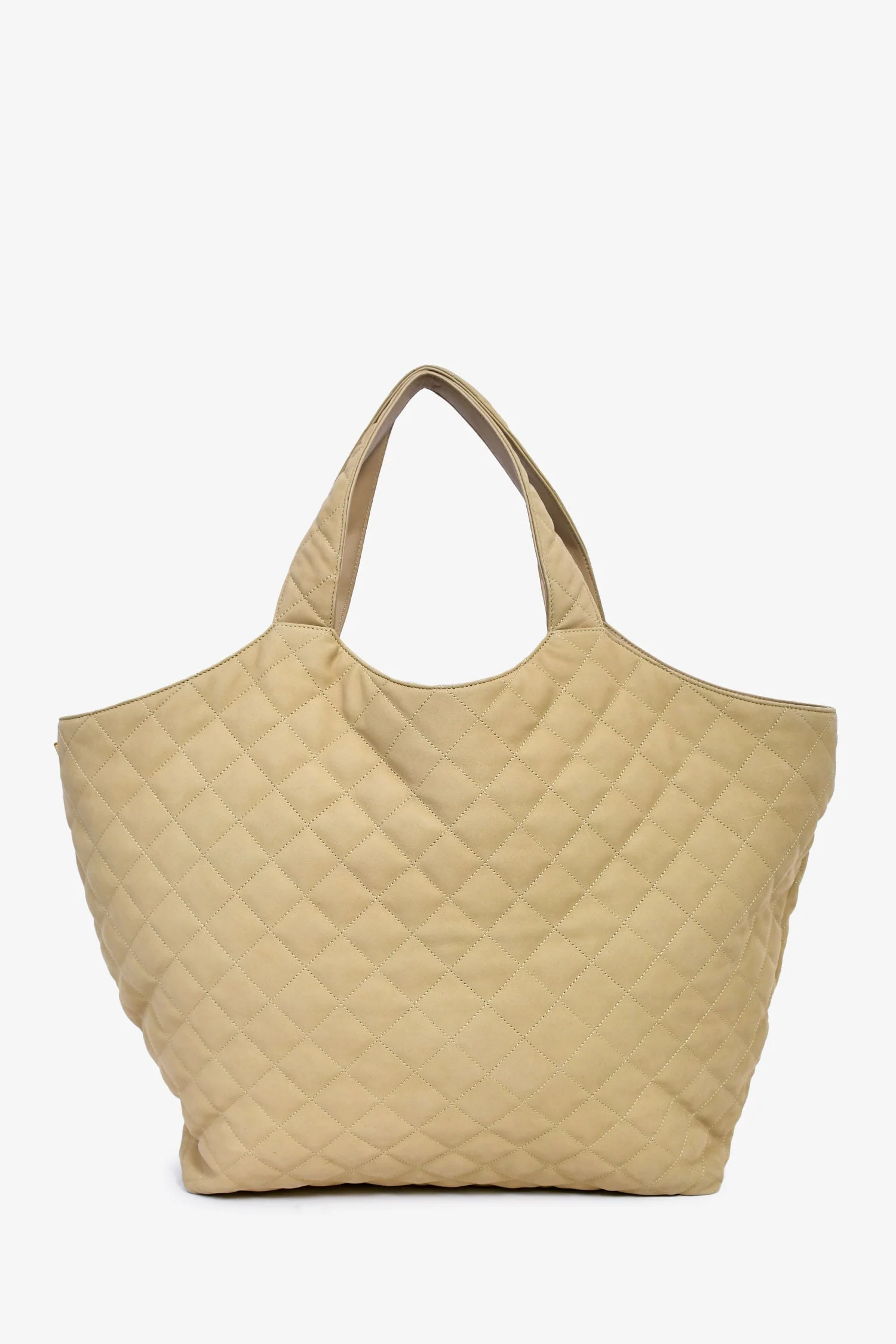 Saint Laurent Brown Leather Logo 'Icare' Maxi Tote Bag - Image 2
