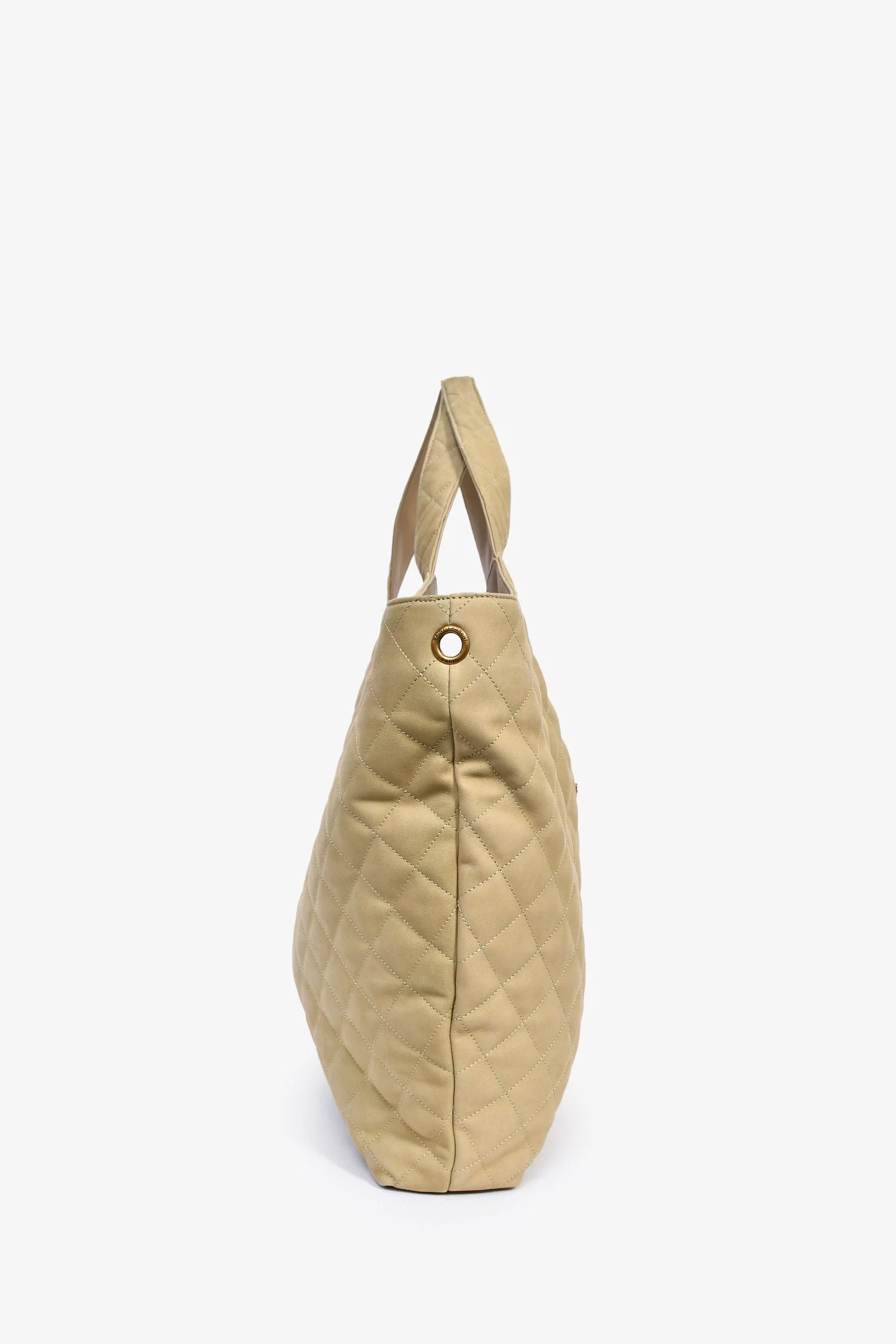 Saint Laurent Brown Leather Logo 'Icare' Maxi Tote Bag - Image 3