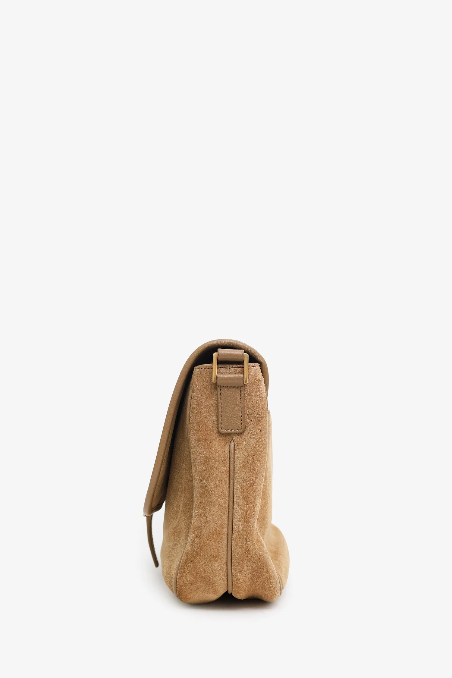 Saint Laurent Brown Suede Small Sorbonne Shoulder Bag - Image 4