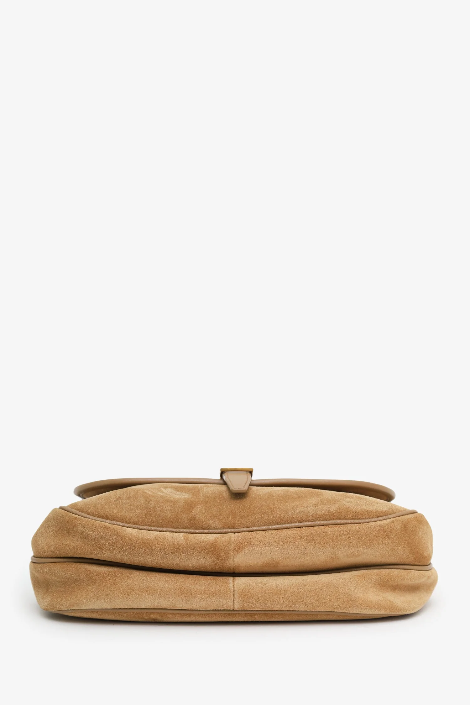 Saint Laurent Brown Suede Small Sorbonne Shoulder Bag - Image 5