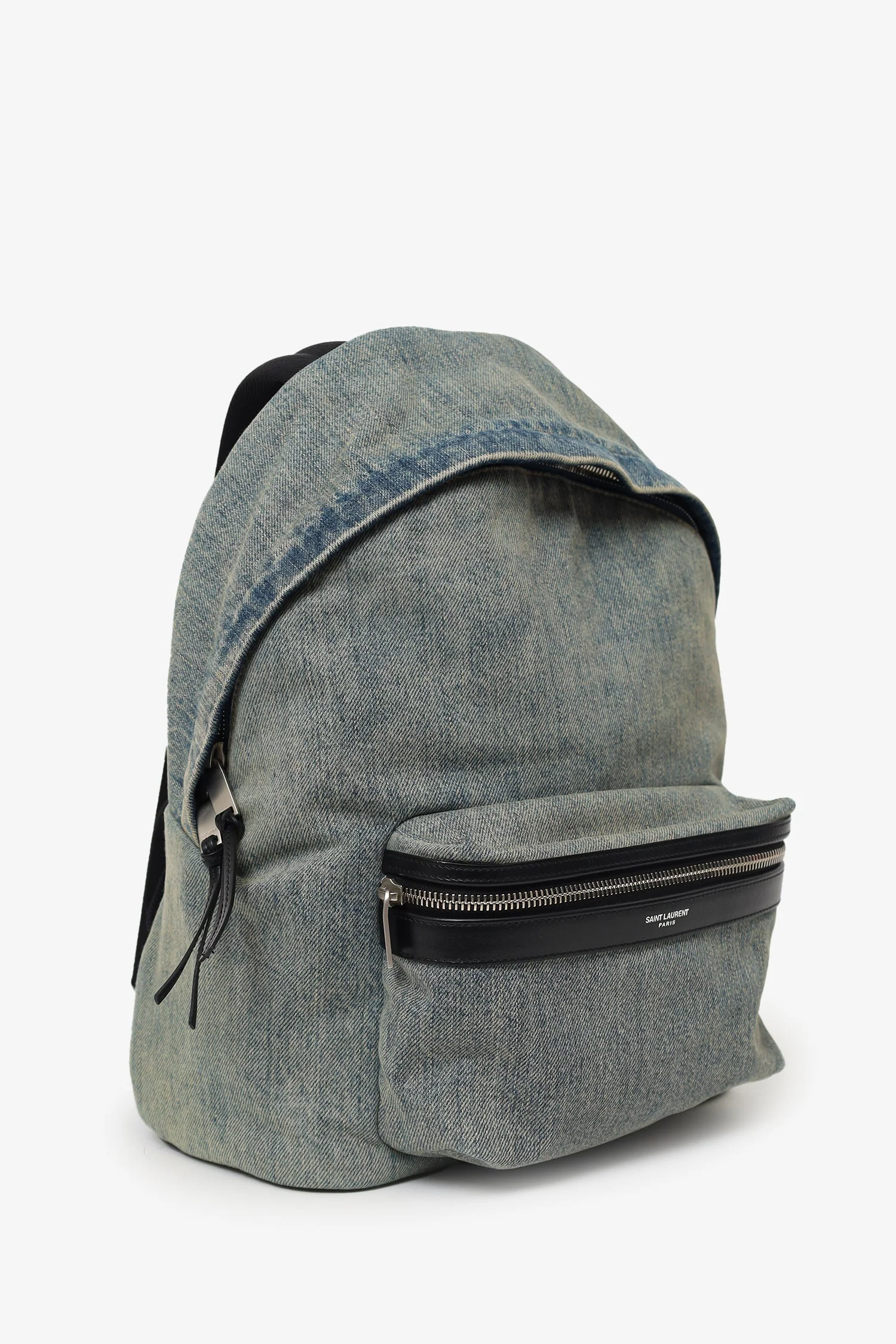 Saint Laurent Denim City Backpack - Image 2