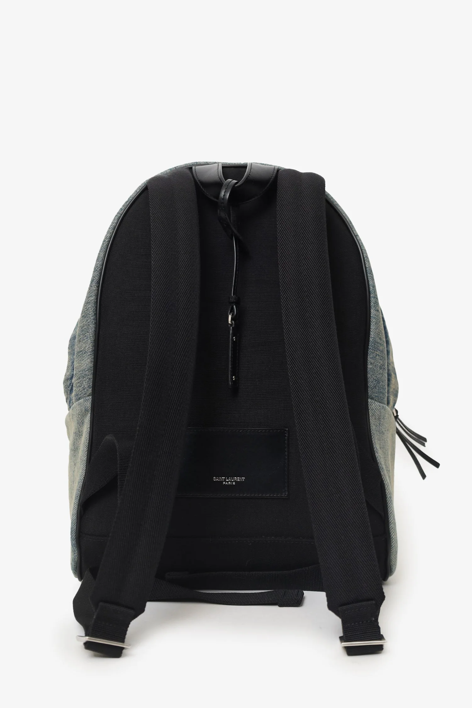 Saint Laurent Denim City Backpack - Image 3