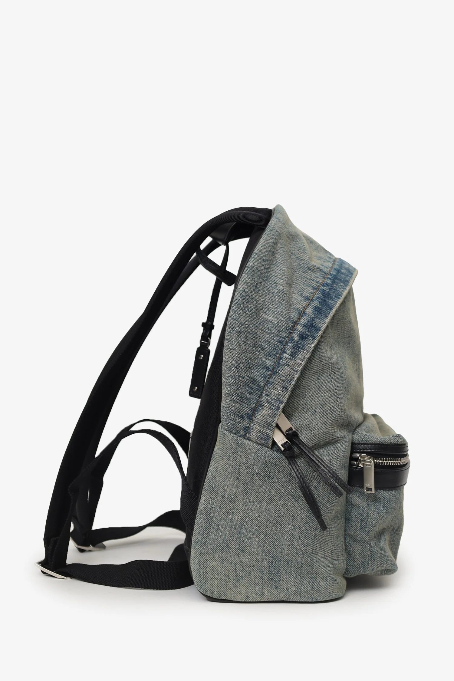 Saint Laurent Denim City Backpack - Image 4