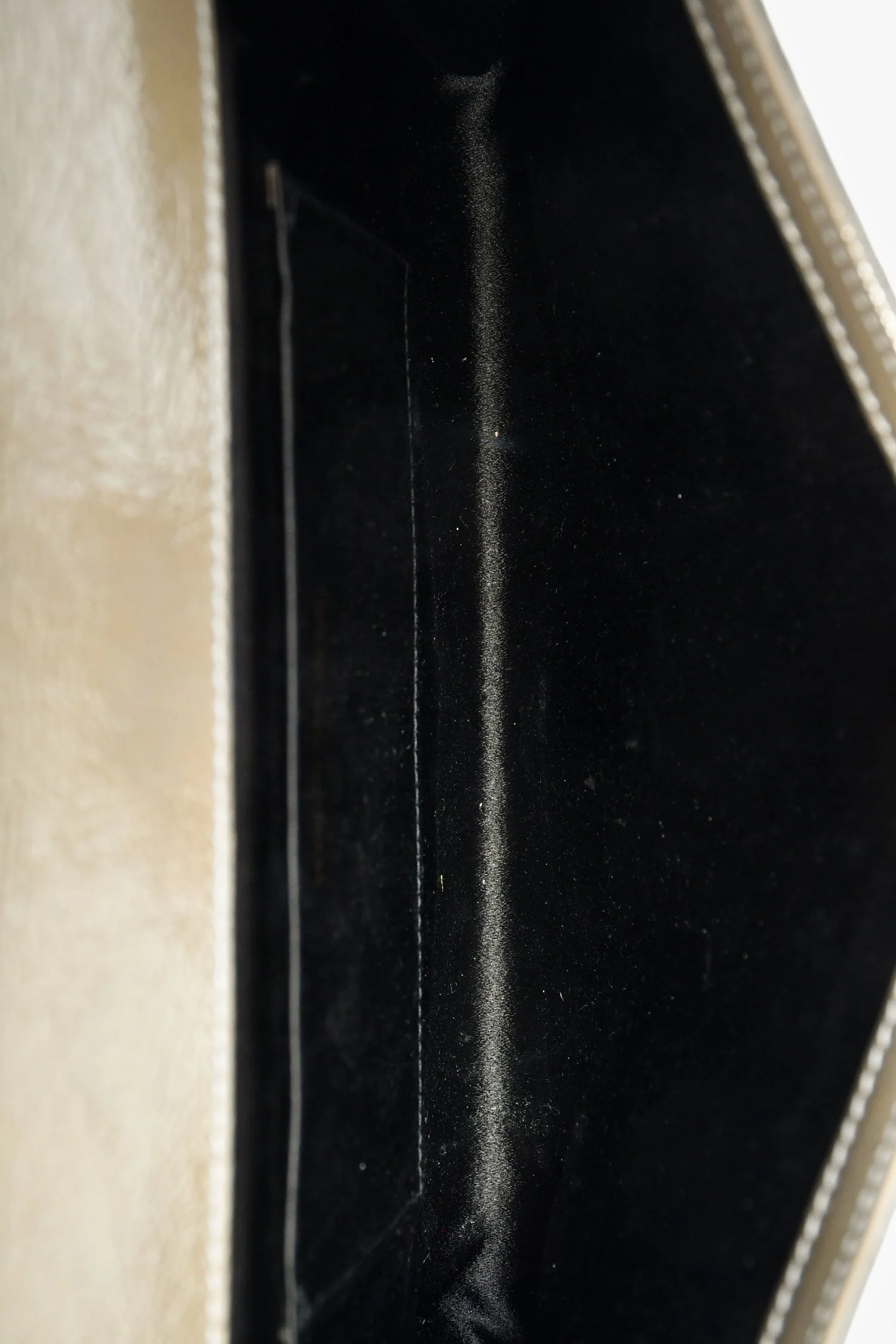 Saint Laurent Green Patent Leather 'Belle De Jour' Clutch - Image 6