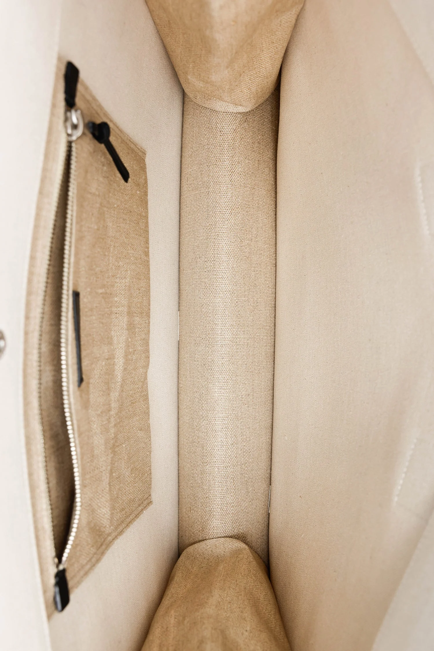 Saint Laurent Neutral Canvas Large Rive Gauche Canvas Tote - Image 6