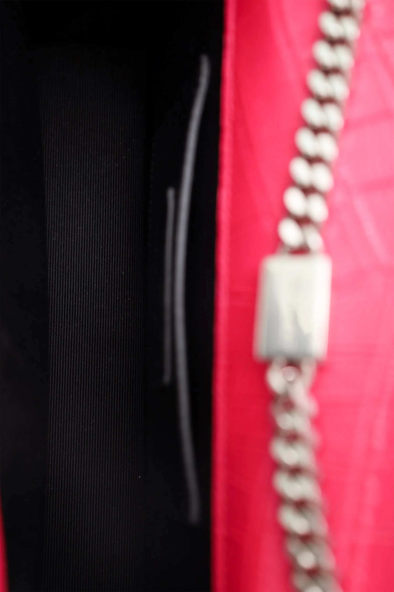 Saint Laurent Pink Leather Croc Embossed Medium 'Kate' Tassel Crossbody Bag - Image 7