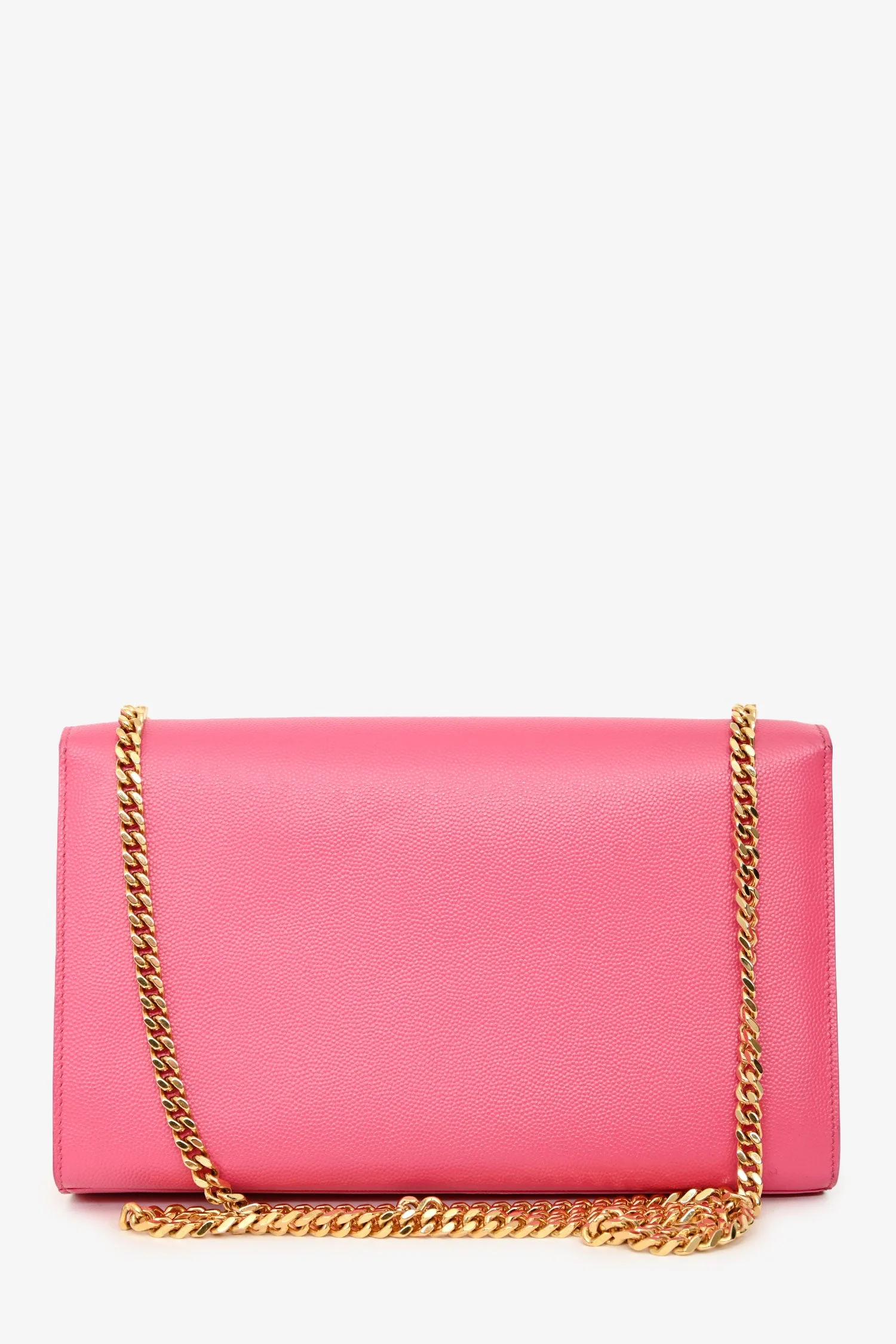 Saint Laurent Pink Leather Monogram Medium Kate Shoulder Bag - Image 2