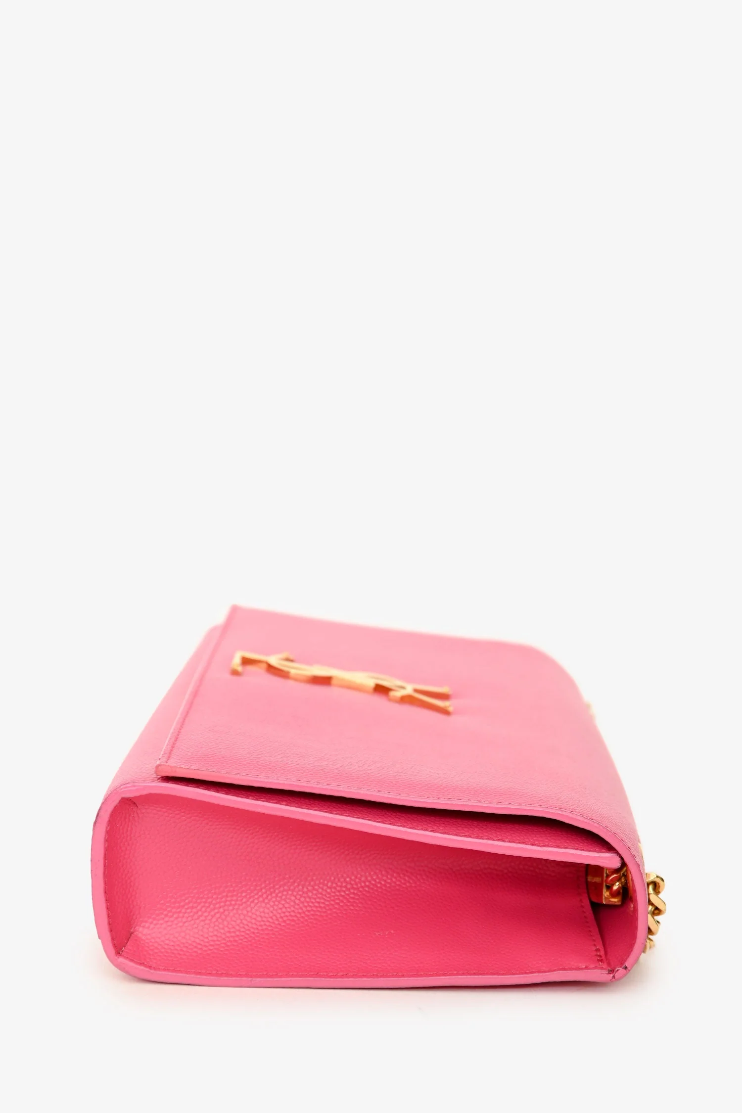 Saint Laurent Pink Leather Monogram Medium Kate Shoulder Bag - Image 3