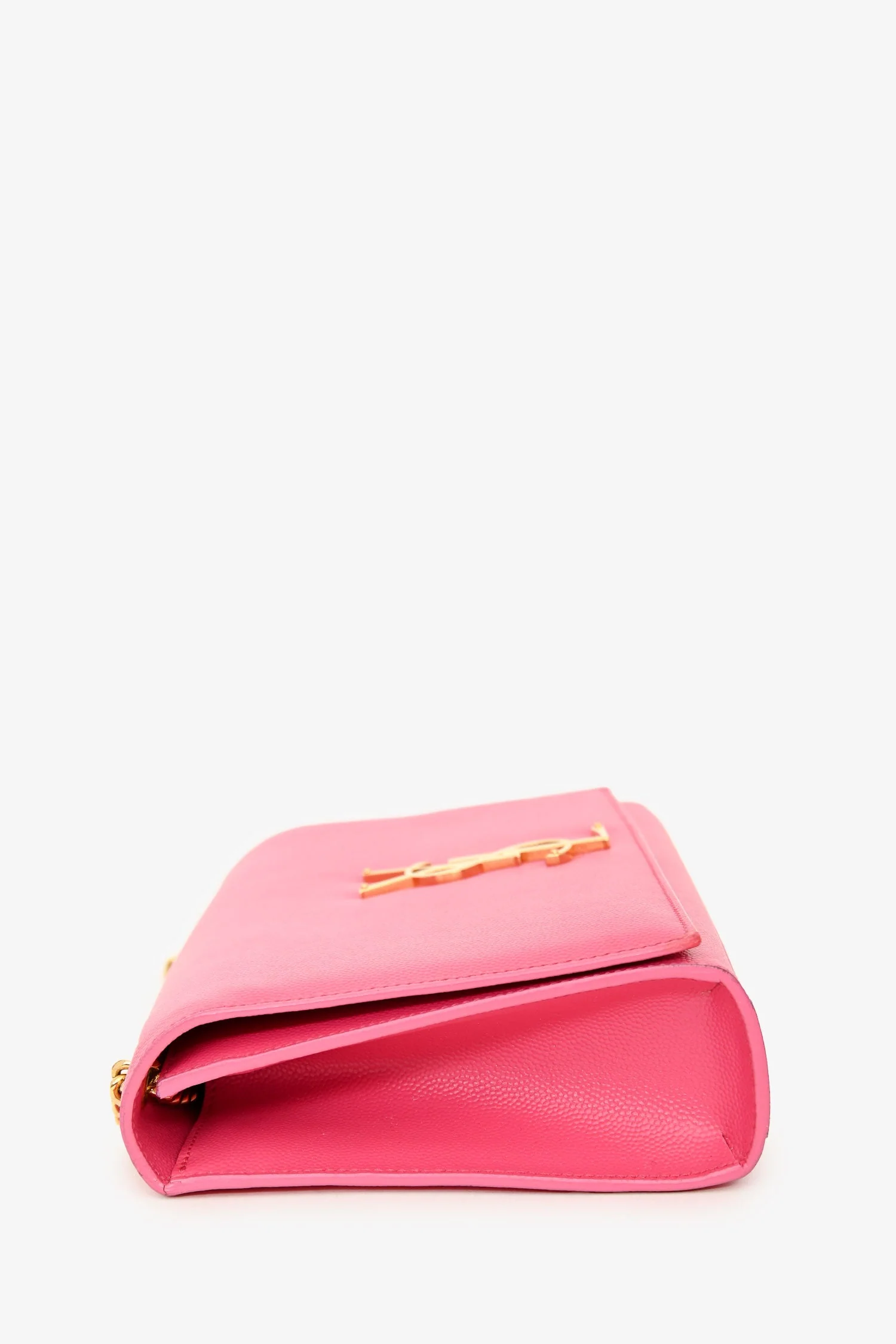 Saint Laurent Pink Leather Monogram Medium Kate Shoulder Bag - Image 4