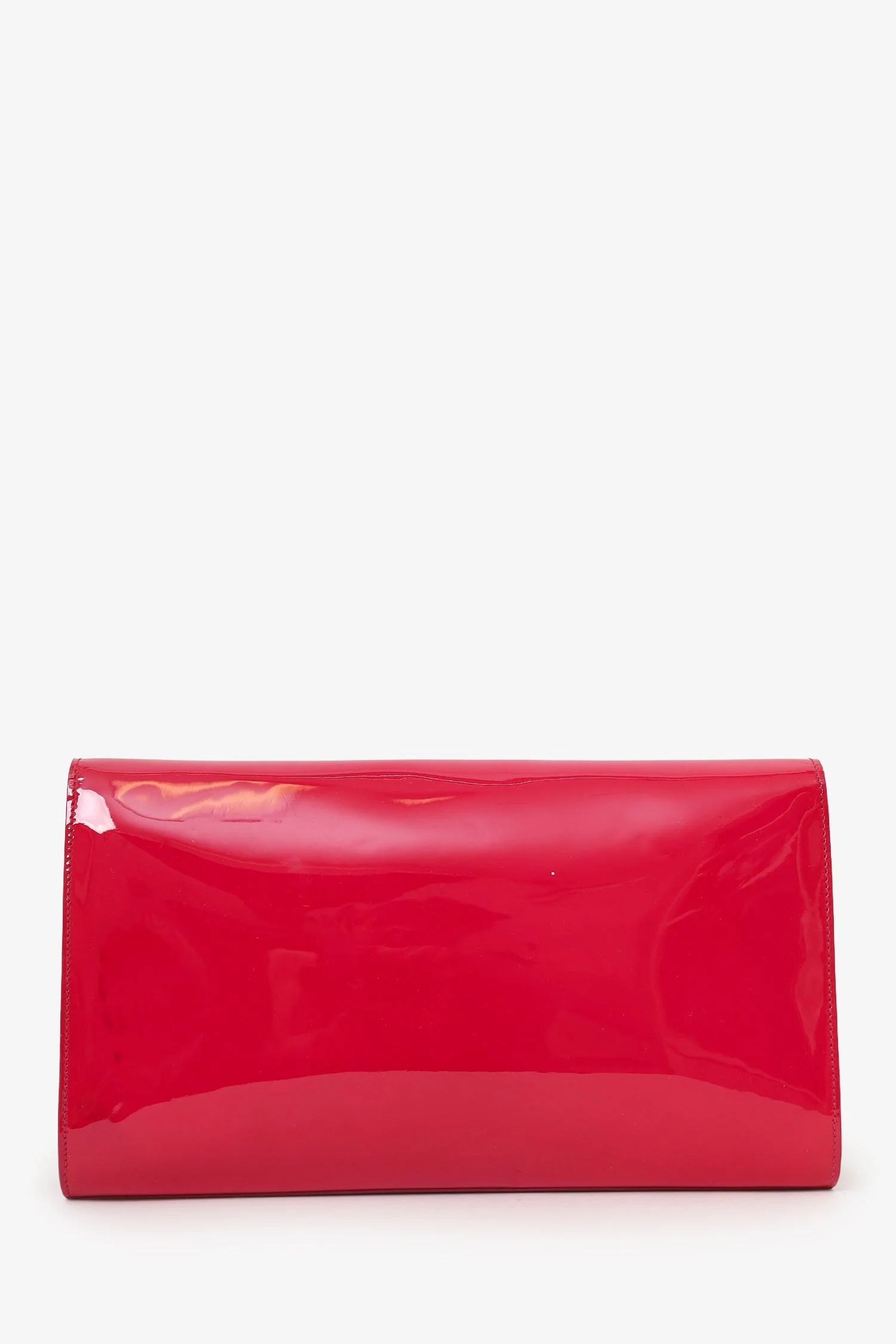Saint Laurent Pink Patent Leather 'Belle de Jour' Clutch - Image 2