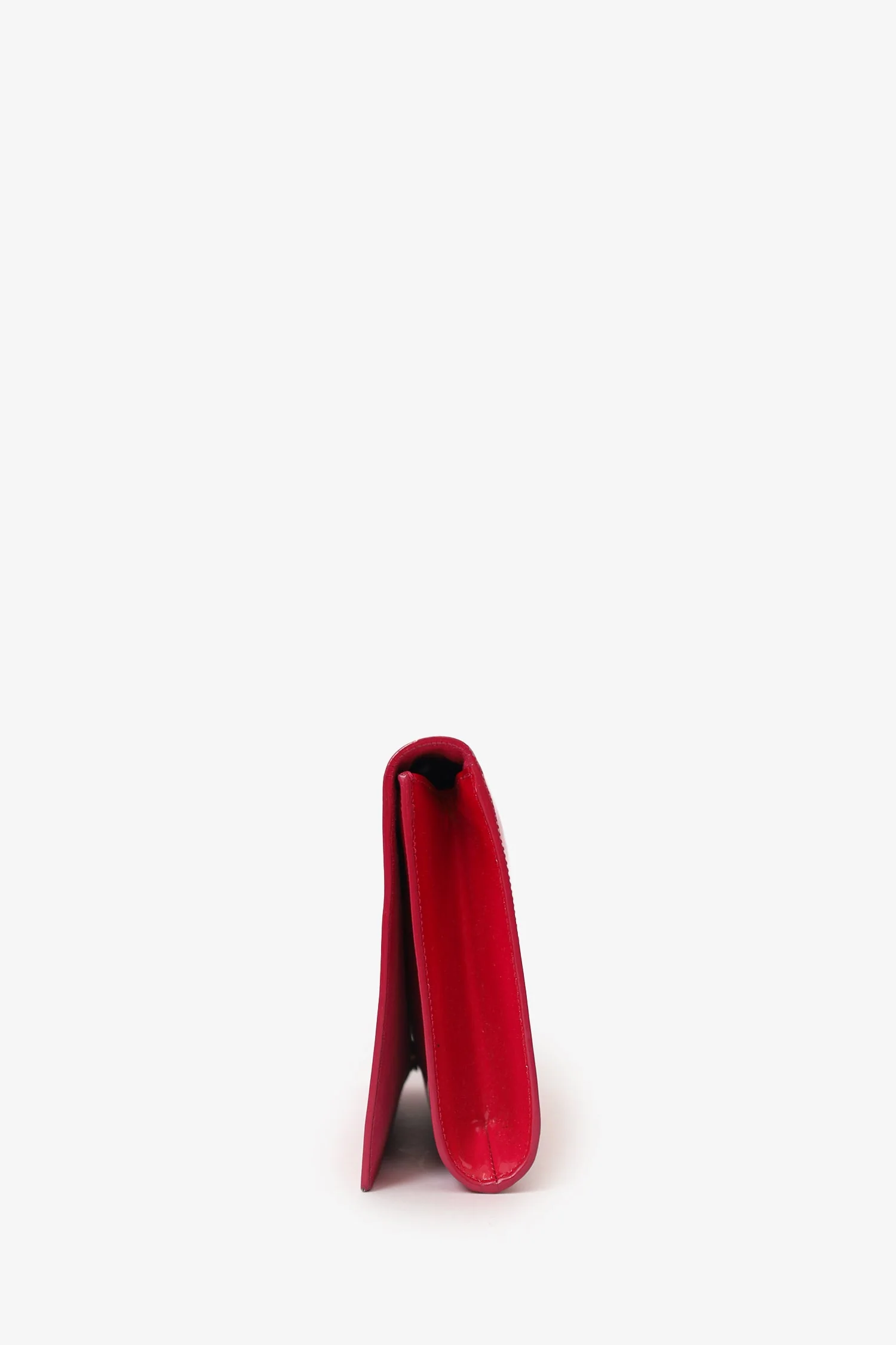 Saint Laurent Pink Patent Leather 'Belle de Jour' Clutch - Image 4