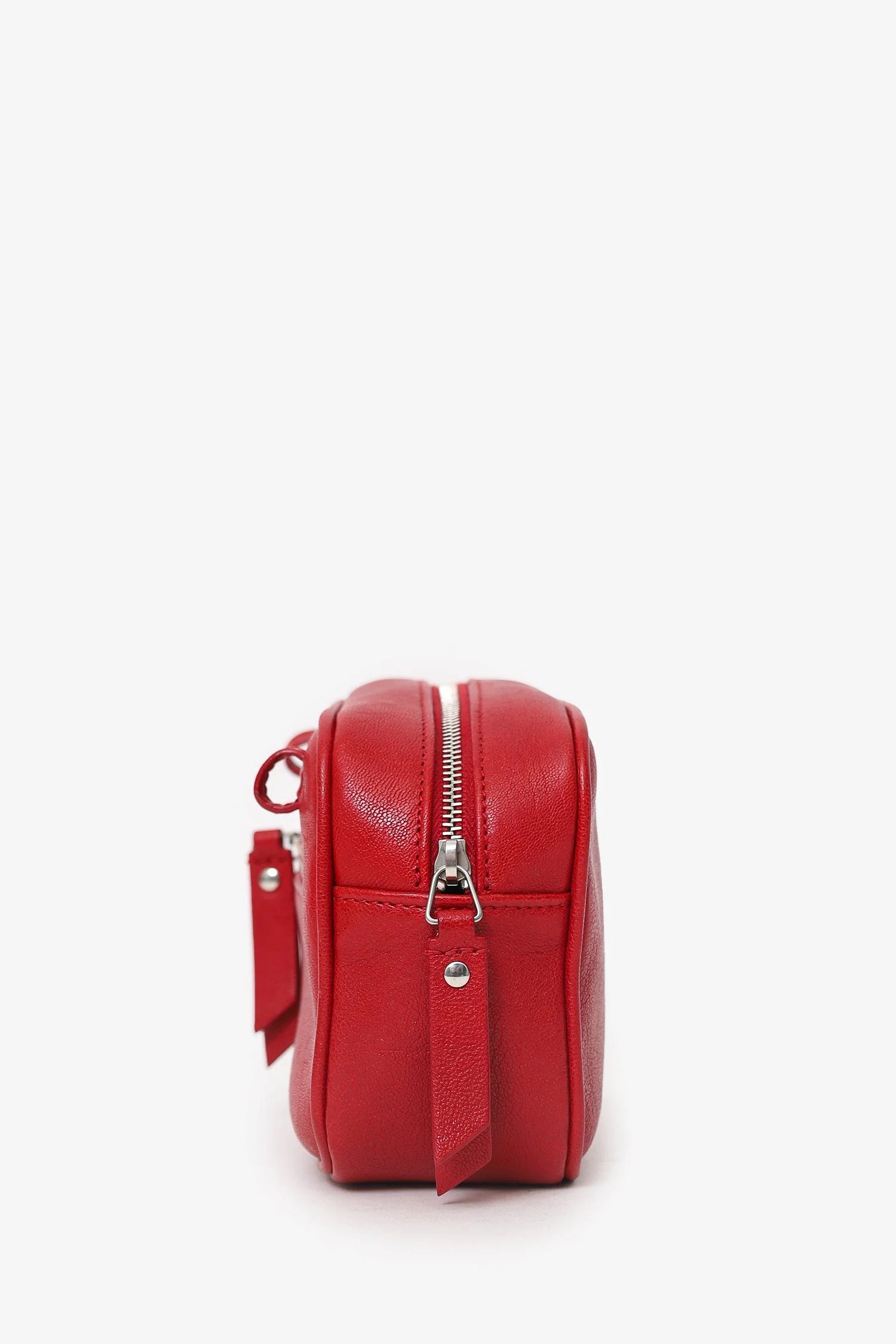 Saint Laurent Red Lambskin Monogram Lou Belt Bag - Image 4