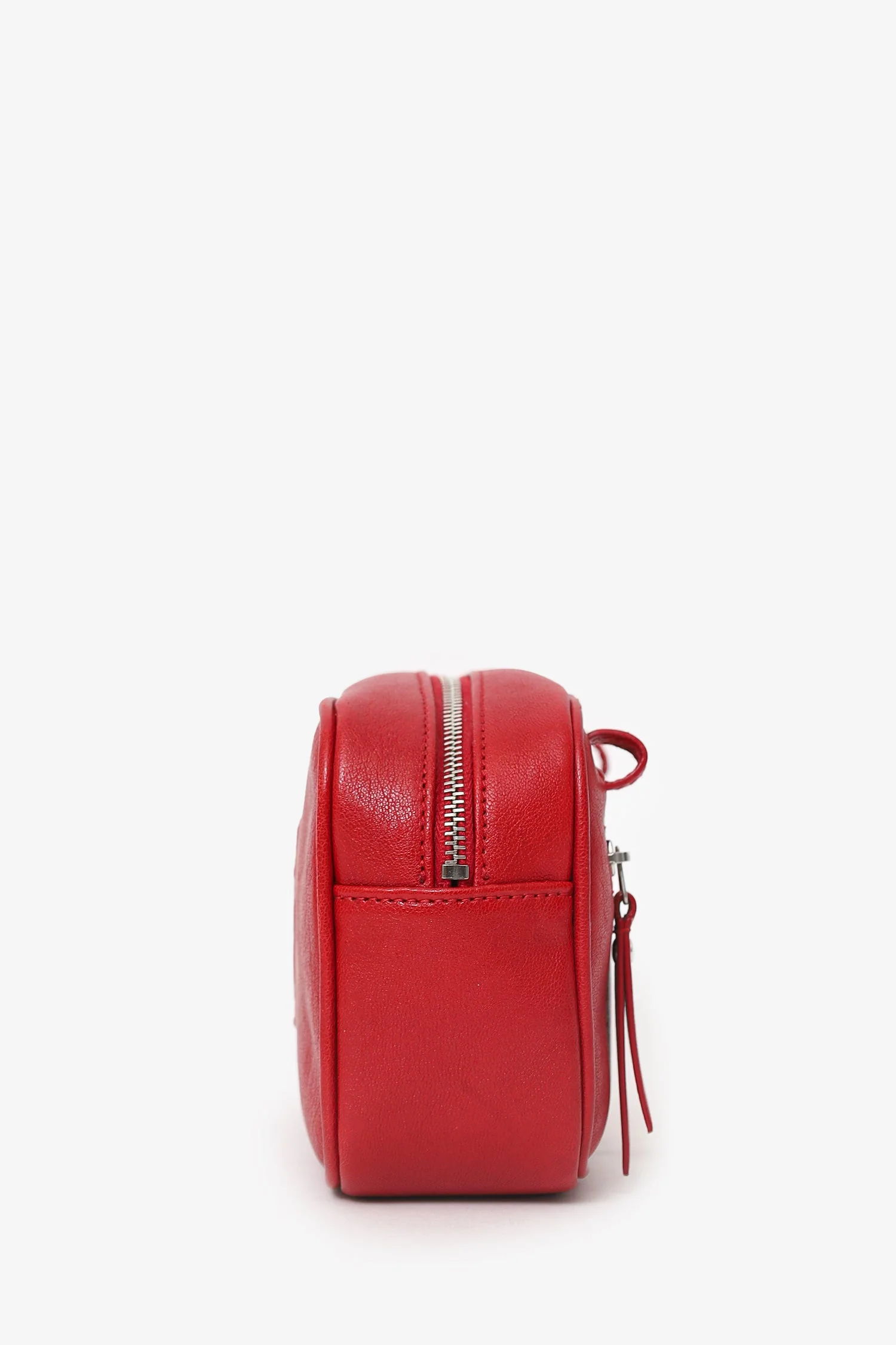 Saint Laurent Red Lambskin Monogram Lou Belt Bag - Image 5