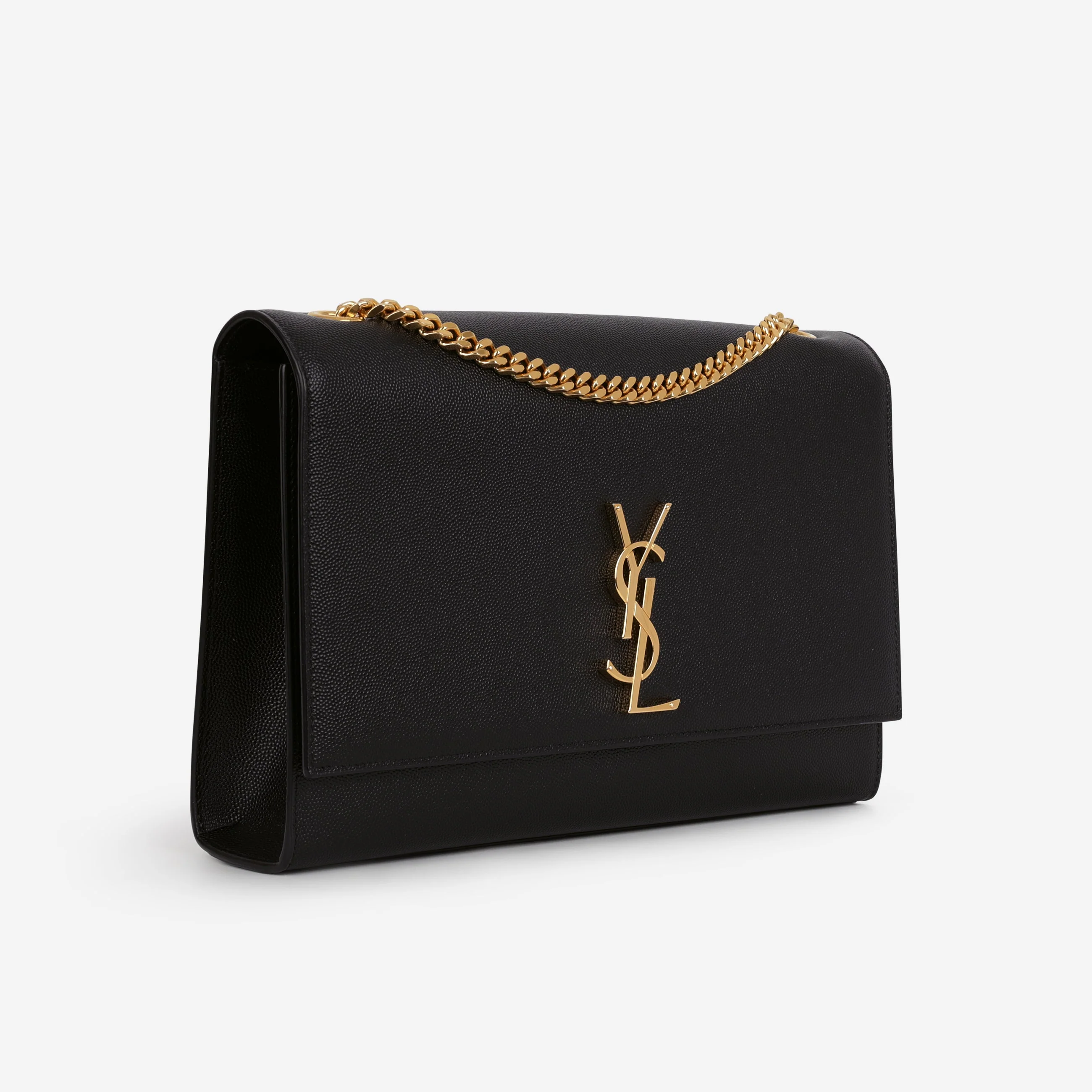Saint Laurent Large Kate - Black Grained Calfskin | Gold Hardware - Image 2