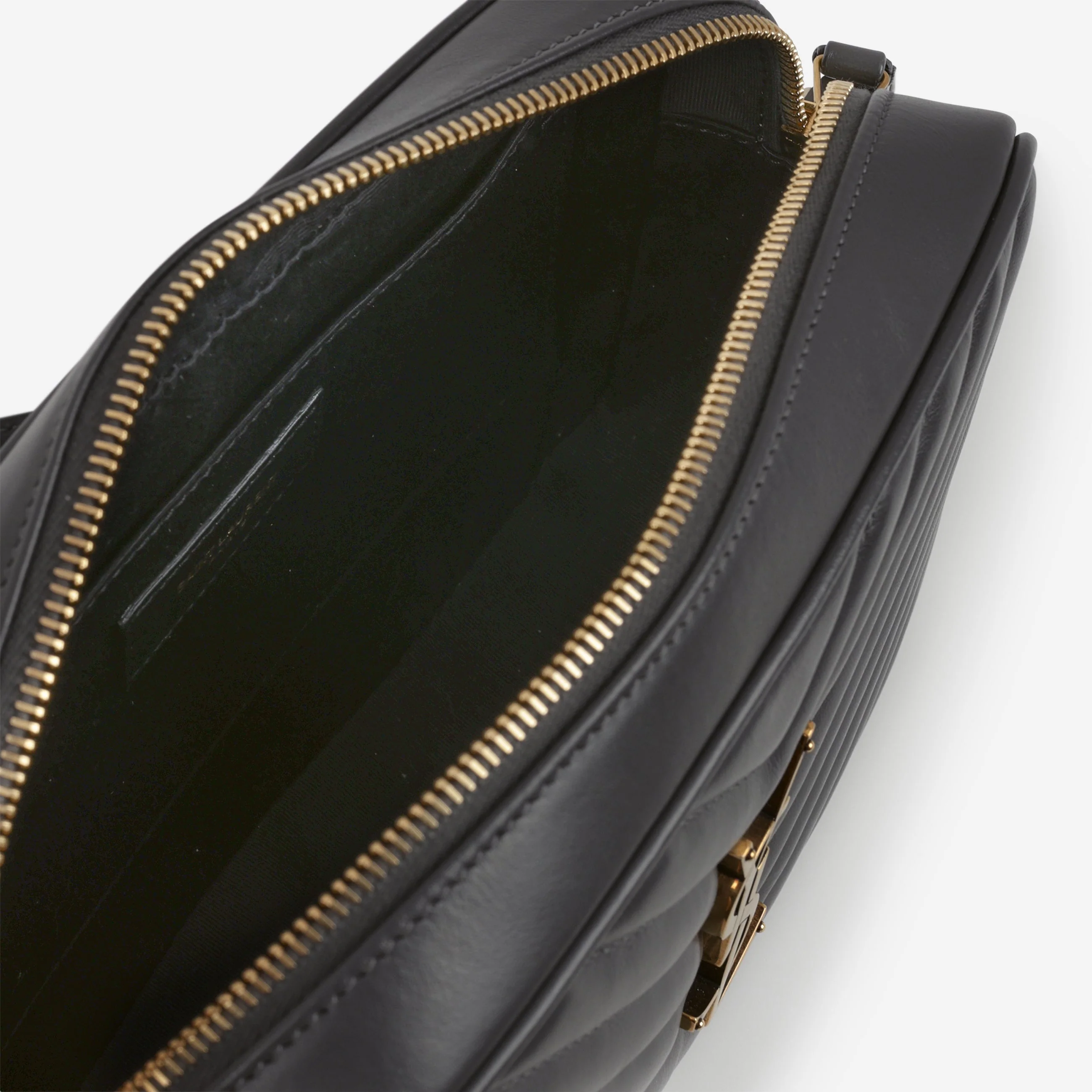 Saint Laurent Lou Camera Bag - Grey Calfskin | Gold Hardware - Image 5
