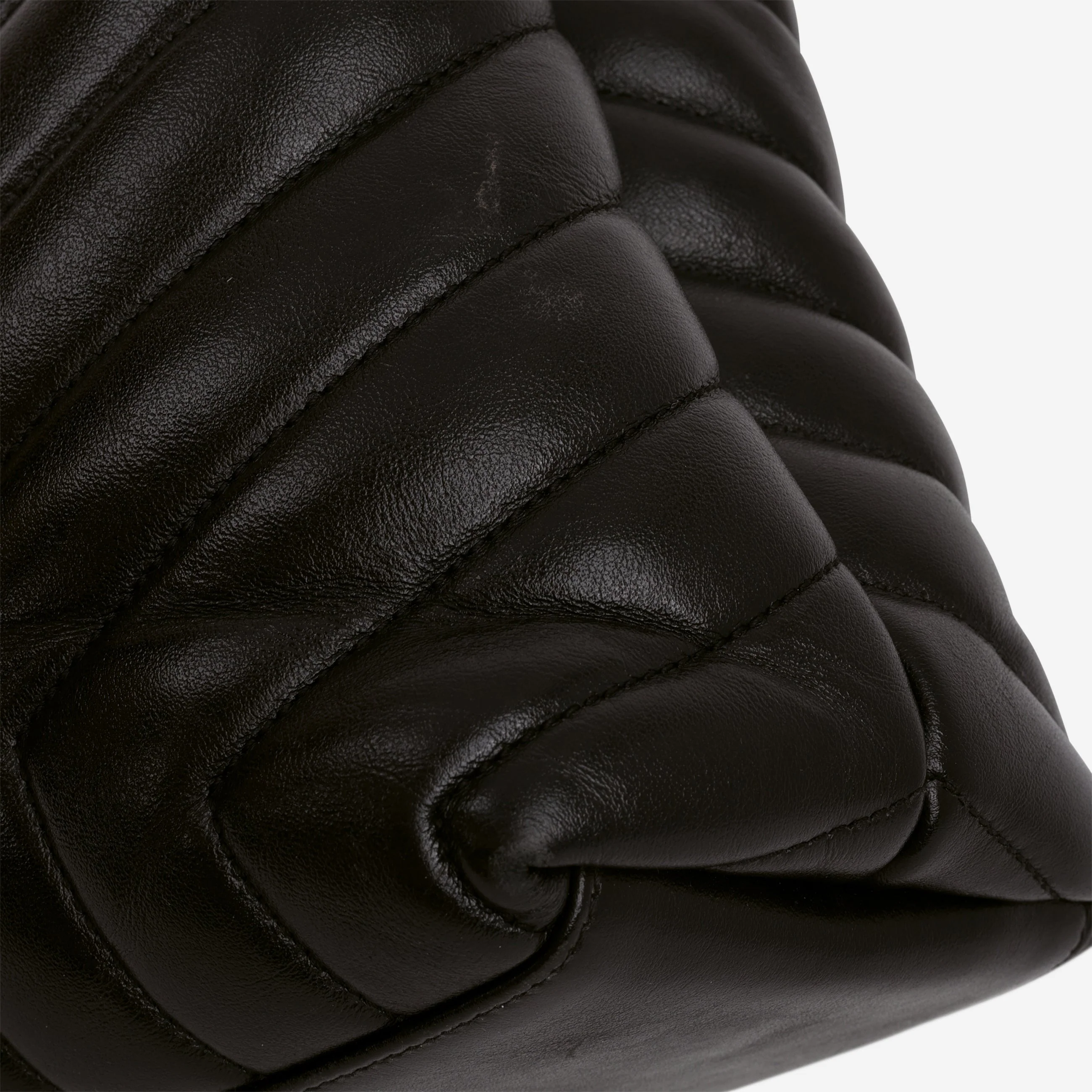 Saint Laurent Medium Loulou - Black Monochrome Calfskin - Image 12