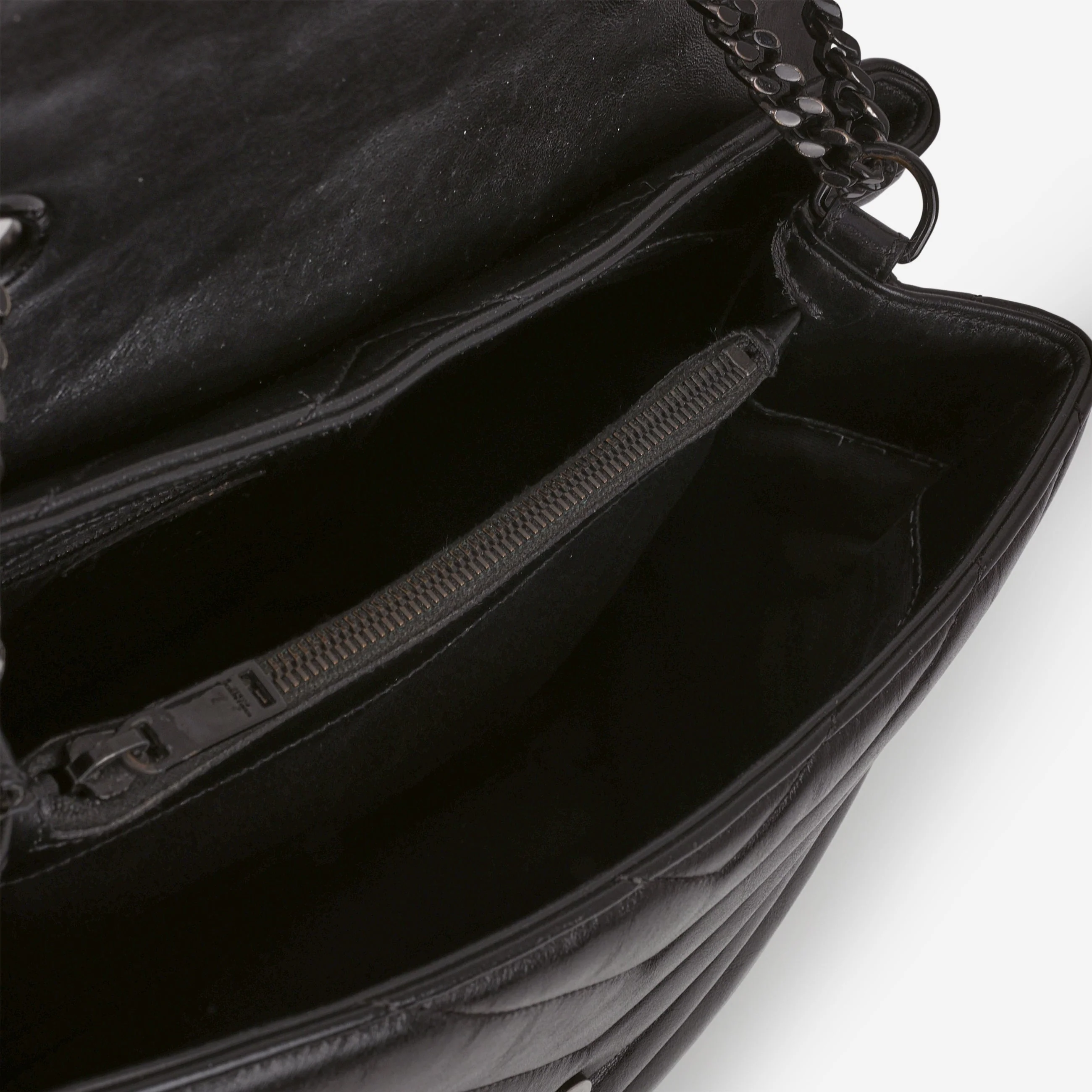 Saint Laurent Medium Loulou - Black Monochrome Calfskin - Image 5