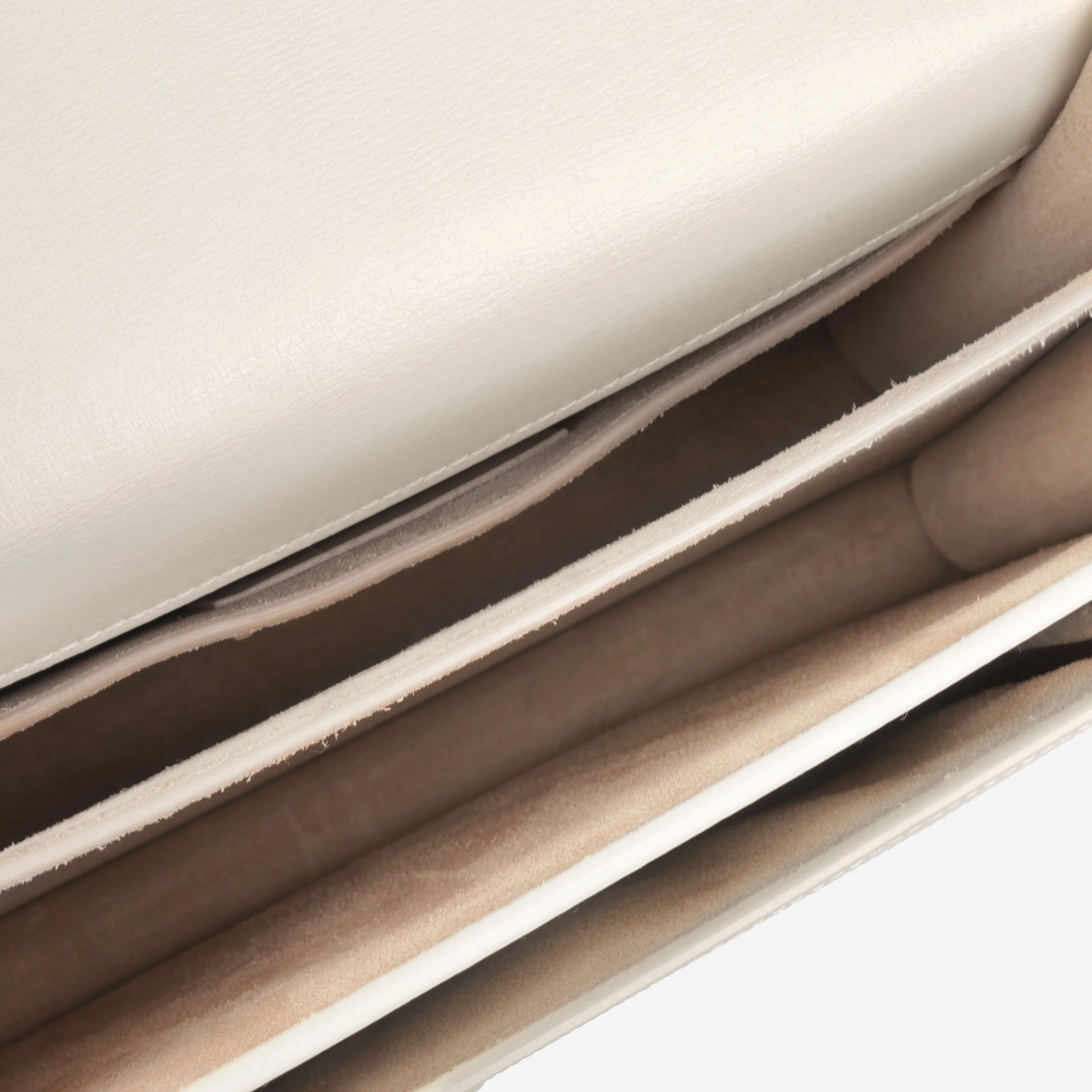 Saint Laurent Medium Sunset - Blanc Vintage Calfskin | Gold Hardware - Image 5