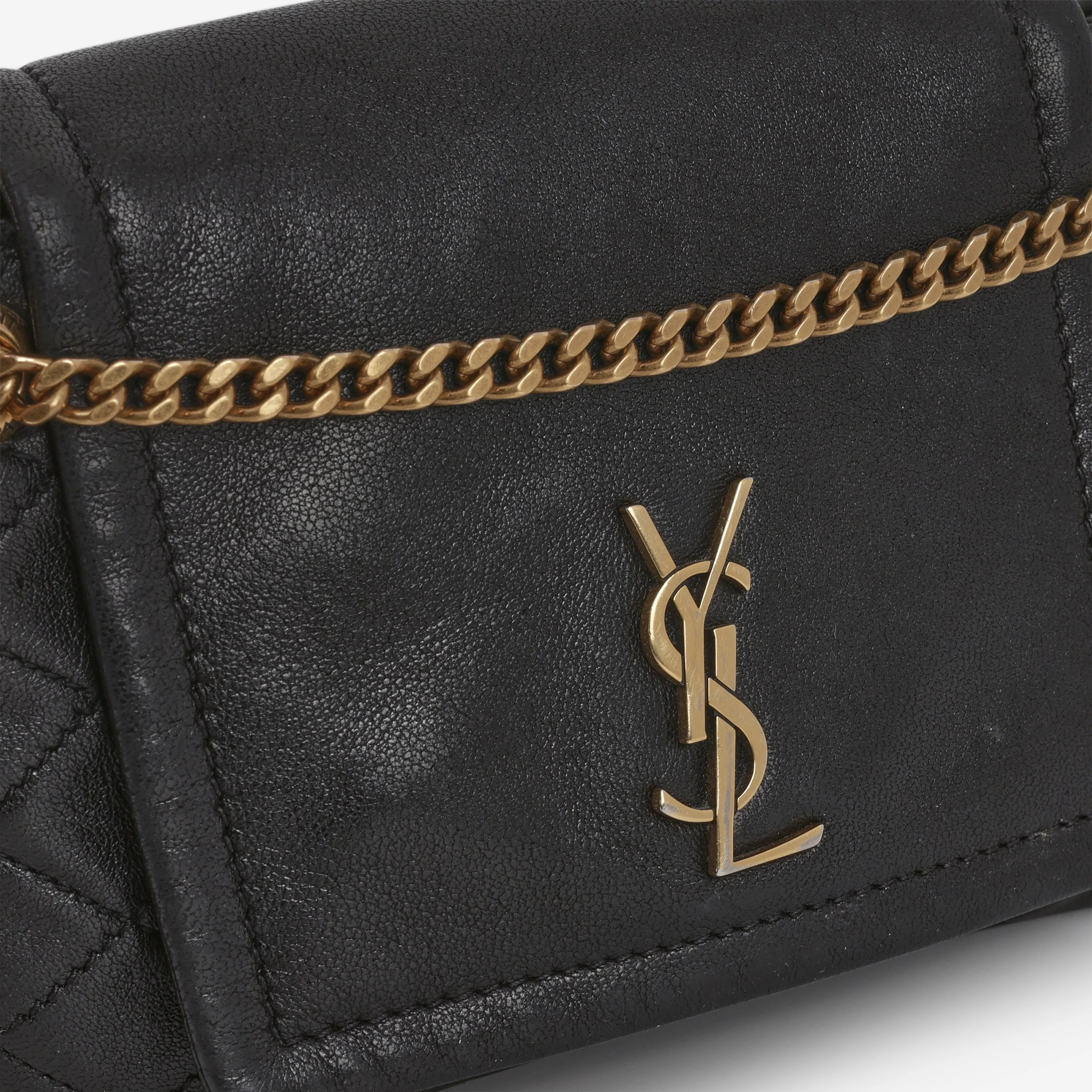 Saint Laurent Mini Nolita - Black Lambskin | Gold Hardware - Image 2