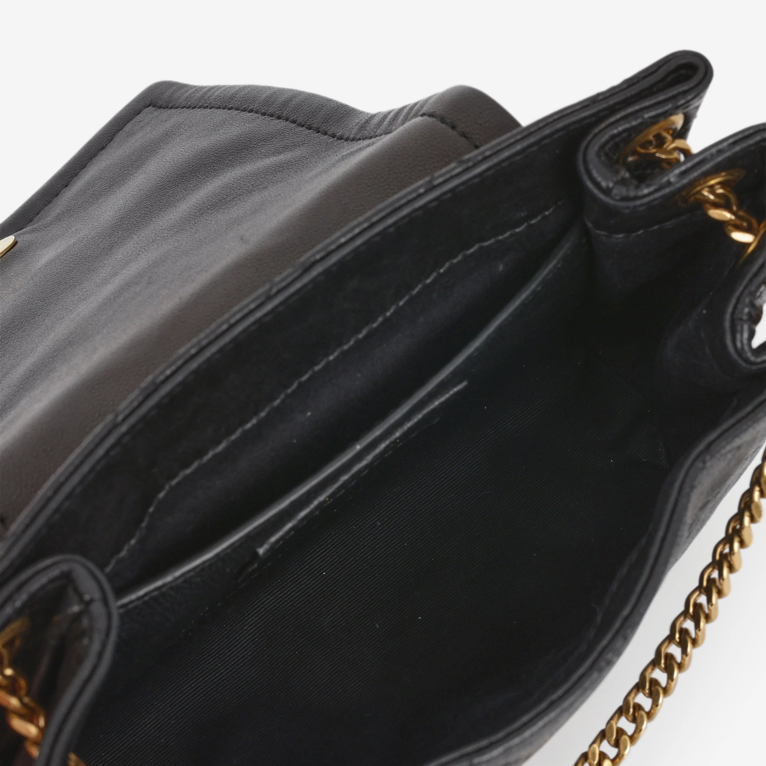 Saint Laurent Mini Nolita - Black Lambskin | Gold Hardware - Image 3