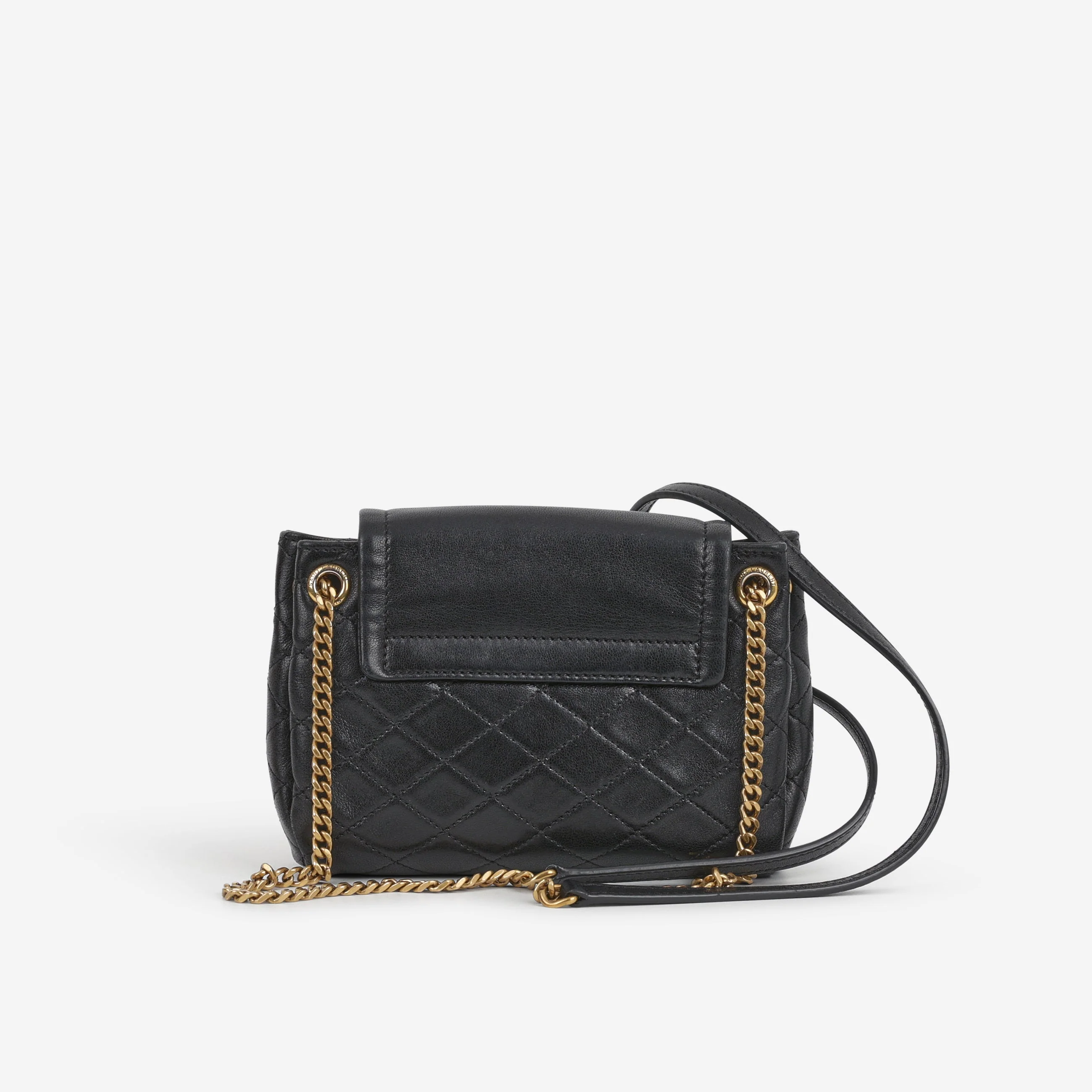 Saint Laurent Mini Nolita - Black Lambskin | Gold Hardware - Image 5