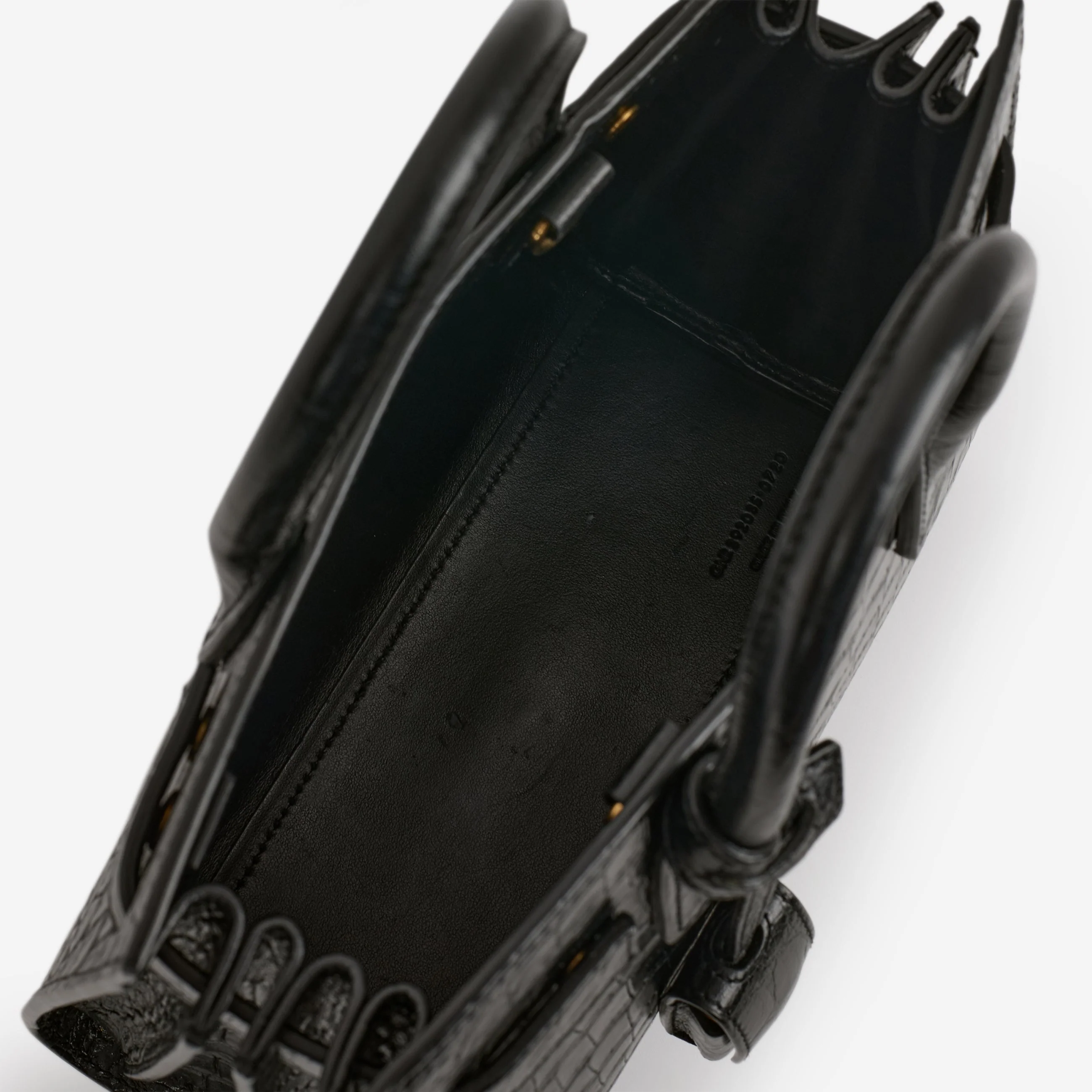 Saint Laurent Nano Sac De Jour - Black Croc Embossed | Gold Hardware - Image 8